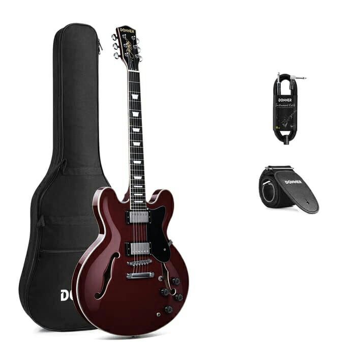 DONNER セミアコ 楽天市場】Donner セミアコギター エレキギター セミ