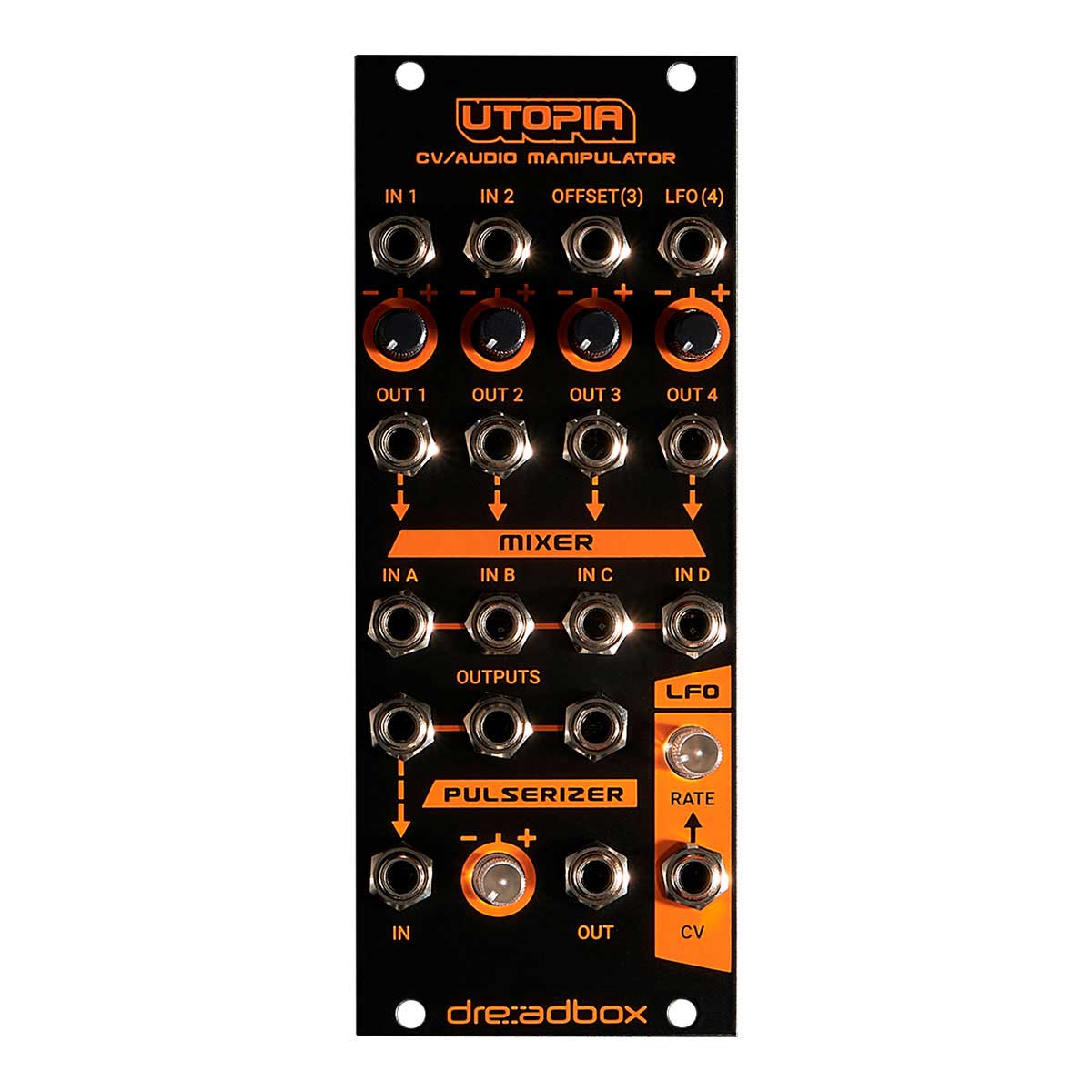 dread box eudemonia ミキサーモジュール モジュラーシンセ Eudemonia - Dreadbox - 有限会社 福産起業 - FUKUSAN KIGYO CO