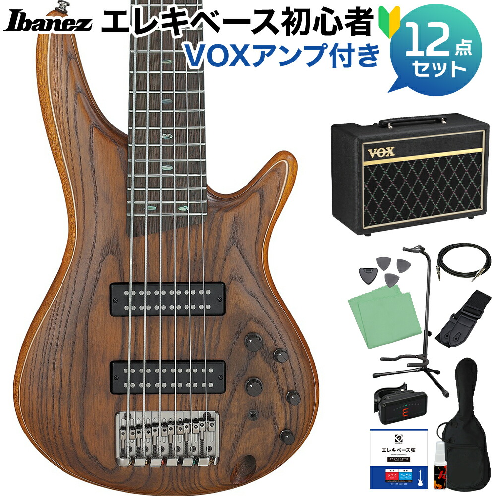 Ibanez SR6AH SUF 6弦ベース 未使用に近い Ibanez SR6AH SUF 6弦ベース初心者12点セット 【VOXアンプ付