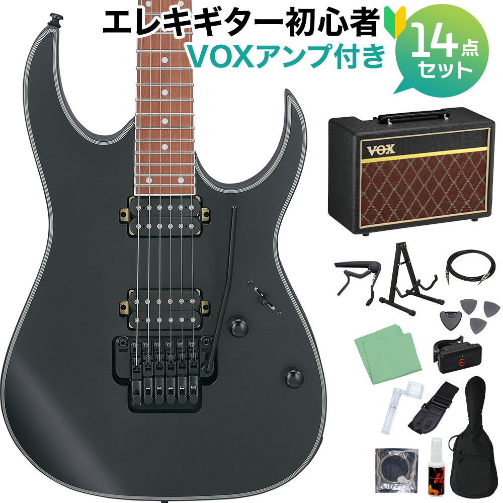 Ibanez RG421EX エレキギター Ibanez RG421EX BKF (Black Flat) エレキギター初心者14点セット