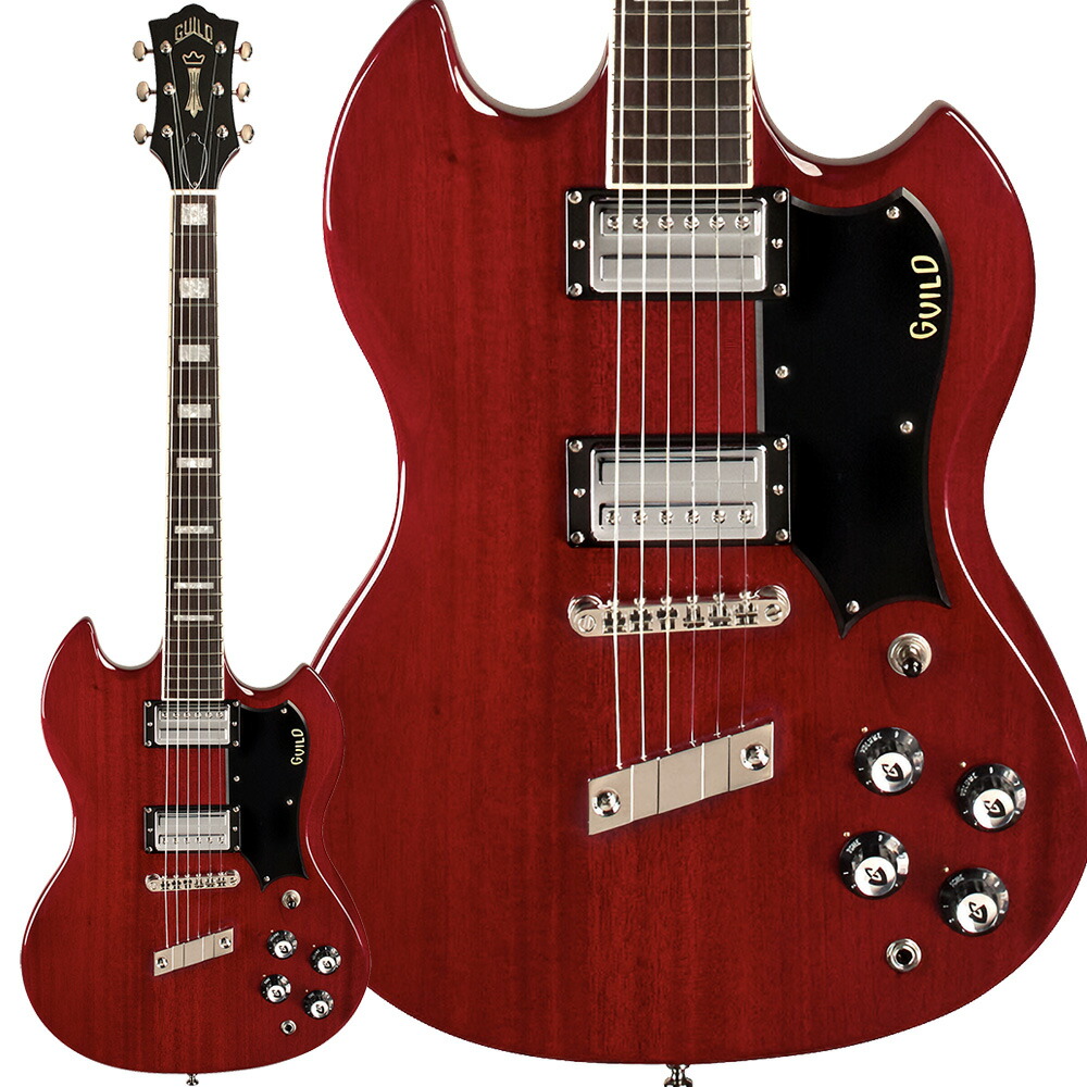 楽天市場】GUILD ギルド Polara deluxe cherry red エレキギター