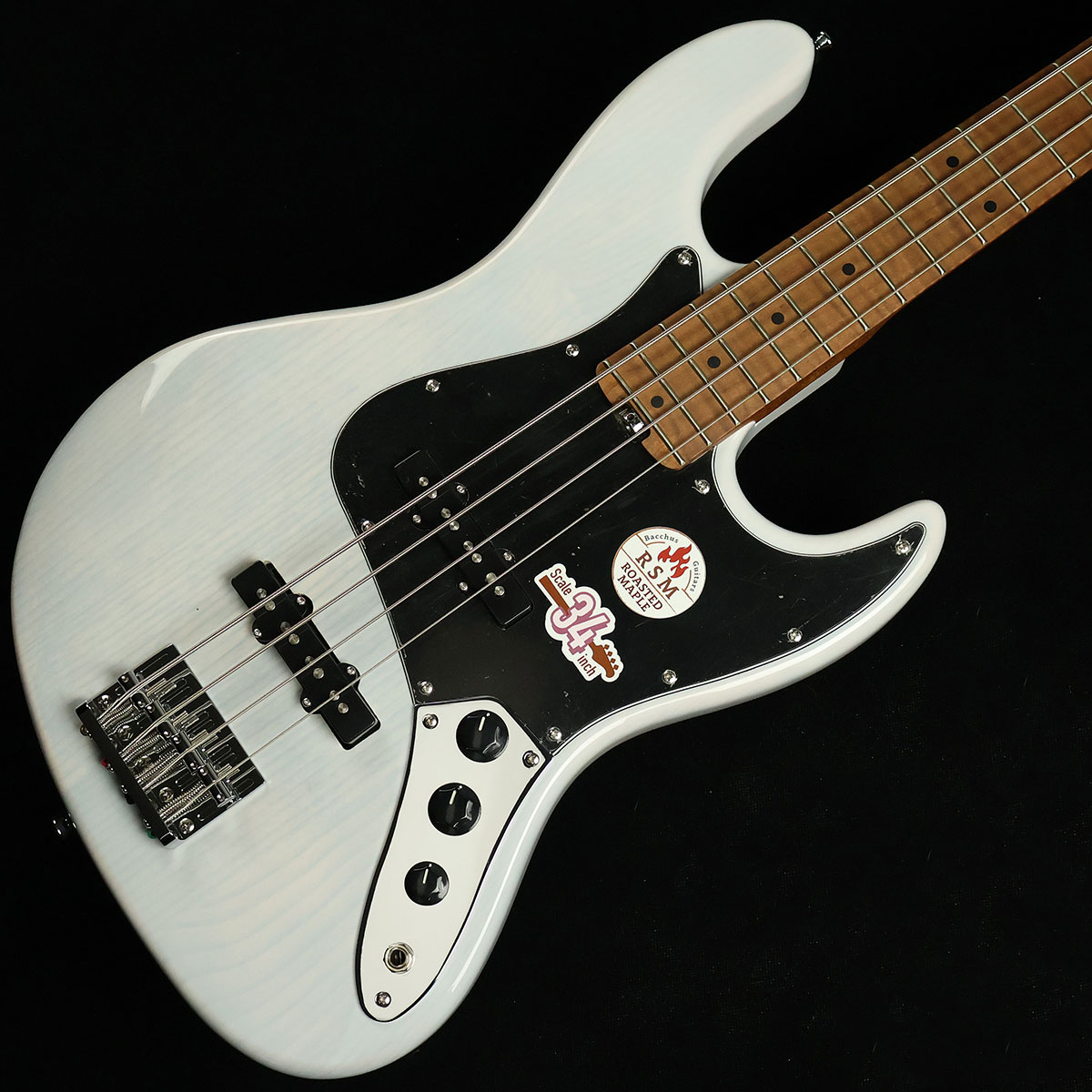 Bacchus エレキベース ホワイト Bacchus SWL4-ASH RSM WHM エレキベース ジャズベースタイプ