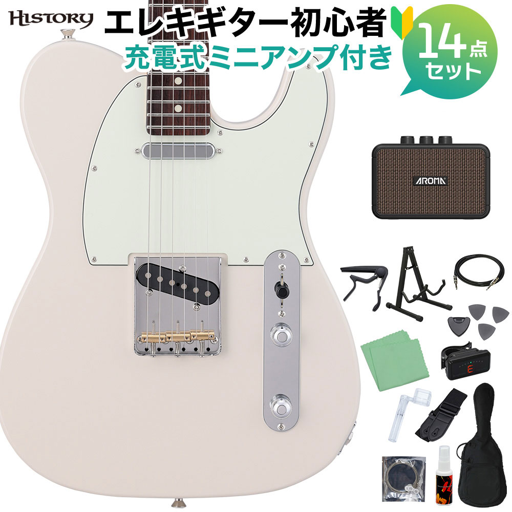 ギター HISTORY HST-Standard VWH Vintage White ギター HISTORY HST-Standard VWH Vintage White ギター HISTORY HST