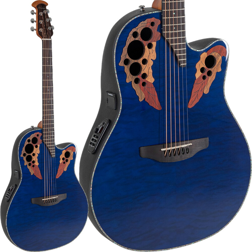 楽天市場】Ovation Celebrity CE4412-5-G Black エレアコギター 12弦