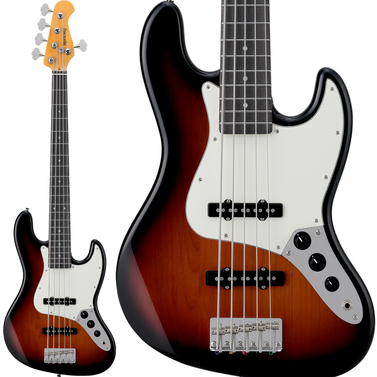 楽天市場】LaidBack LJB-5-R-JJ 3Tone Sunburst エレキベース ジャズべ
