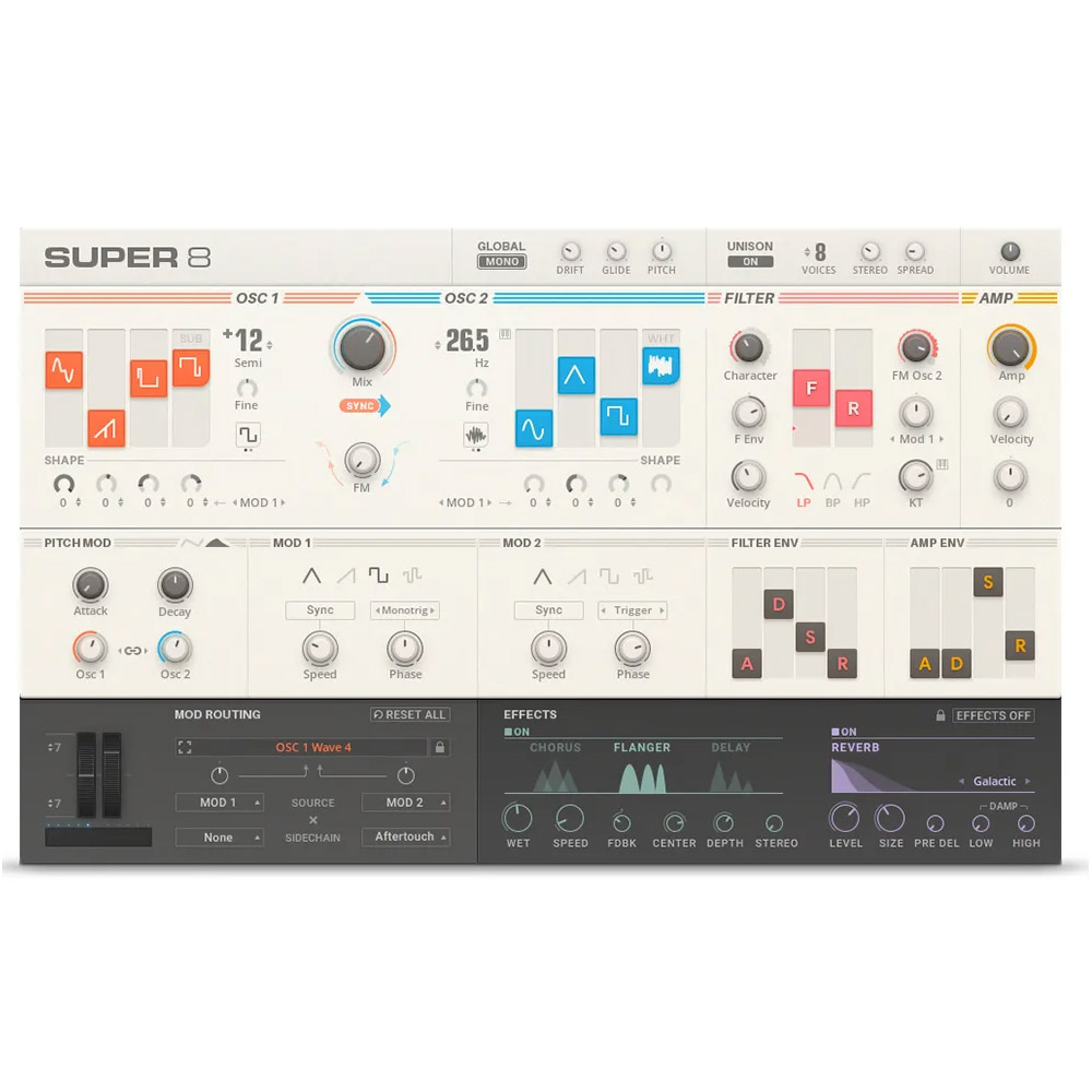 【マラソン期間中 エントリーでさらP5倍】Native Instruments (NI) Super 8 ネイティブインストゥルメンツ [メール納品 代引き不可]｜島村楽器