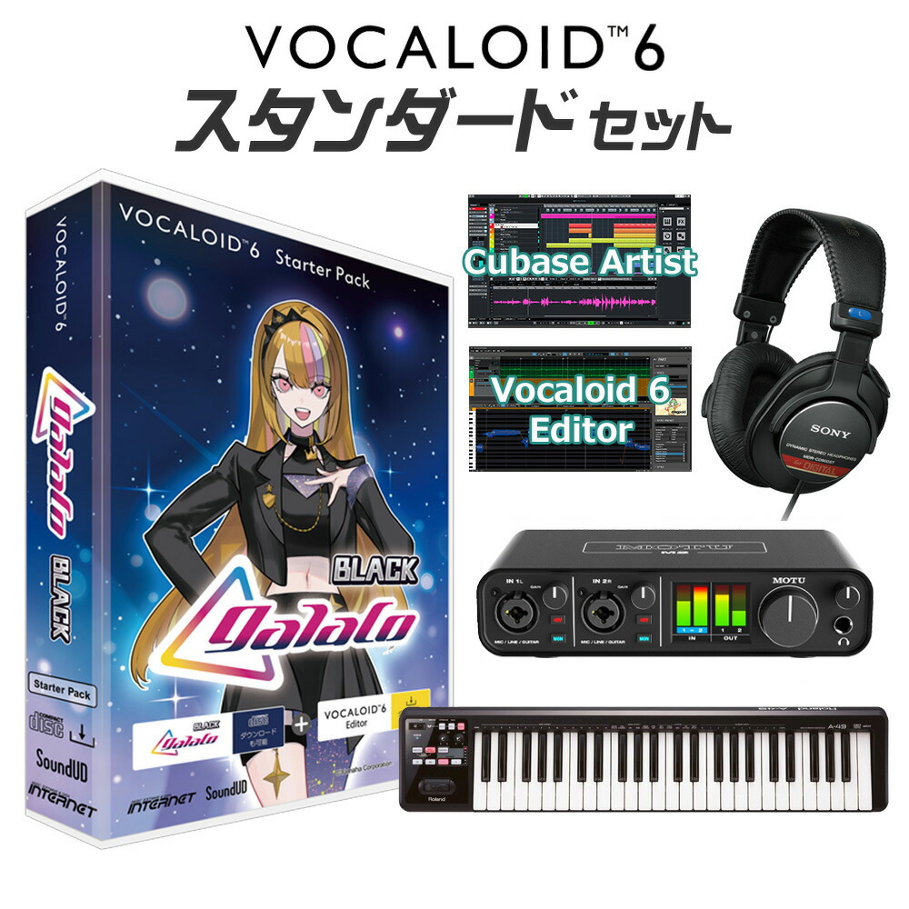 INTERNET VOCALOID6 galaco BLACK 初心者スタンダードセット ギャラ子 スターターパック CV.柴咲コウ ボーカロイド インターネット