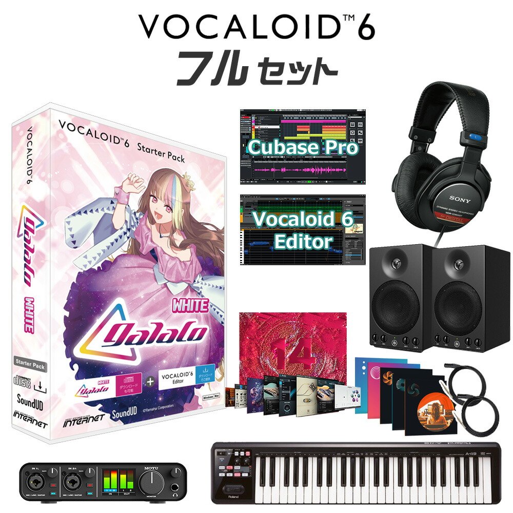INTERNET VOCALOID6 galaco WHITE 初心者フルセット ギャラ子 スターターパック CV.柴咲コウ ボーカロイド インターネット