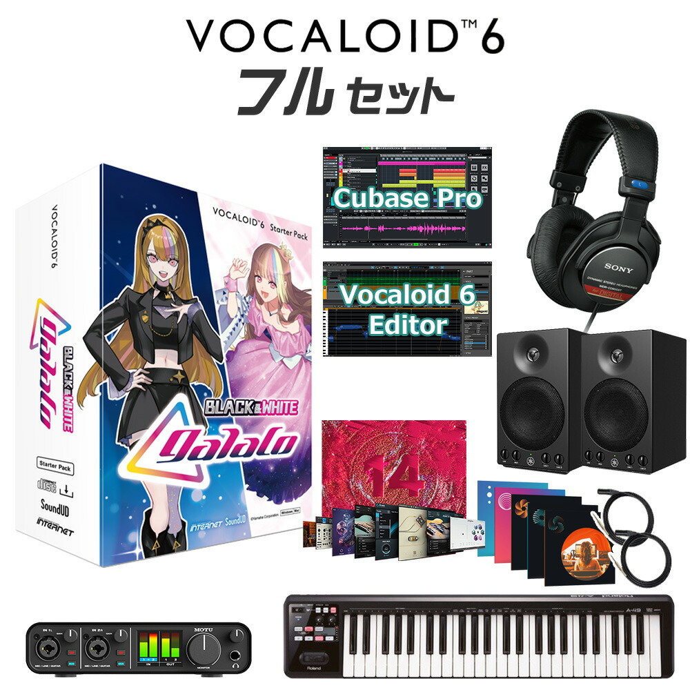 INTERNET VOCALOID6 galaco BLACK & WHITE 初心者フルセット ギャラ子 スターターパック CV.柴咲コウ ボーカロイド インターネット