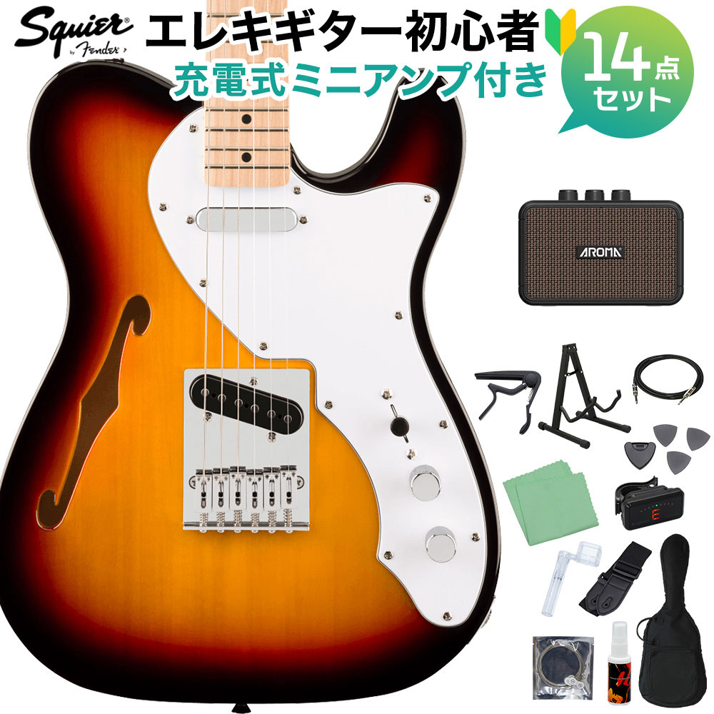 楽天市場】Squier by Fender Affinity Series Telecaster Thinline 3