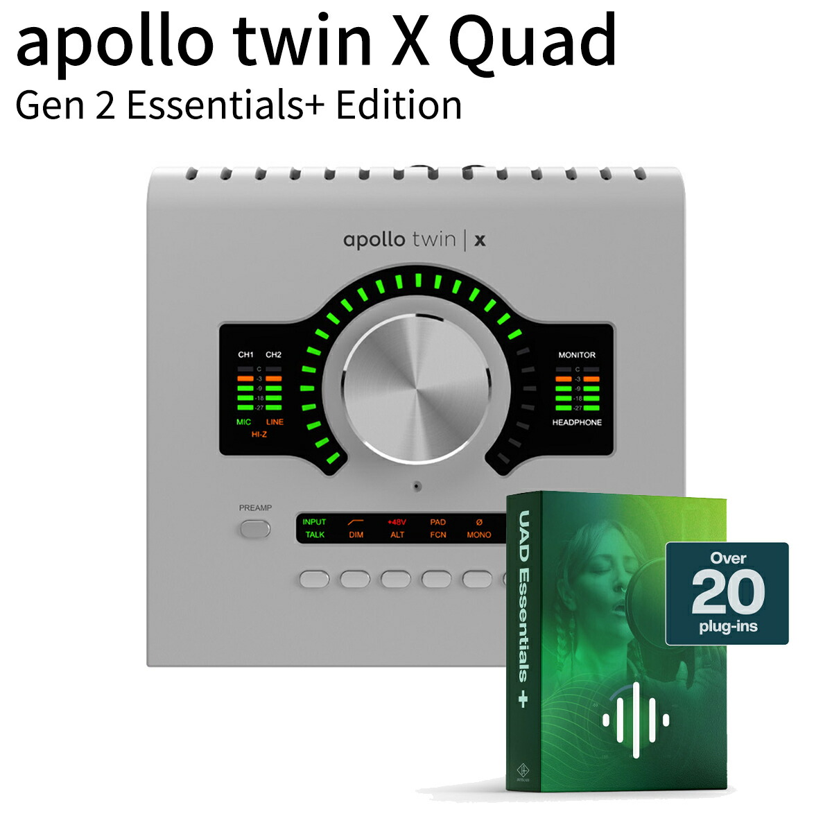 楽天市場】Universal Audio Apollo Twin X Quad Gen 2 Studio+ Edition