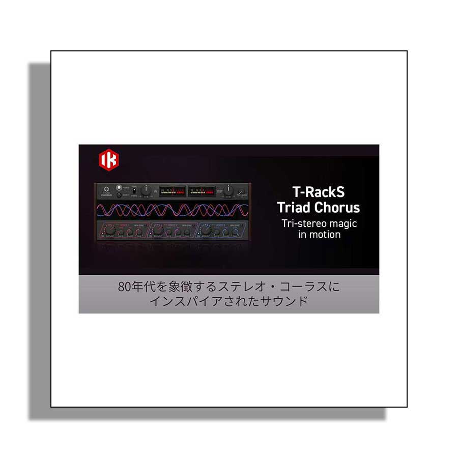 IK Multimedia T-RackS Triad Chorus IKマルチメディア [メール納品 代引き不可]