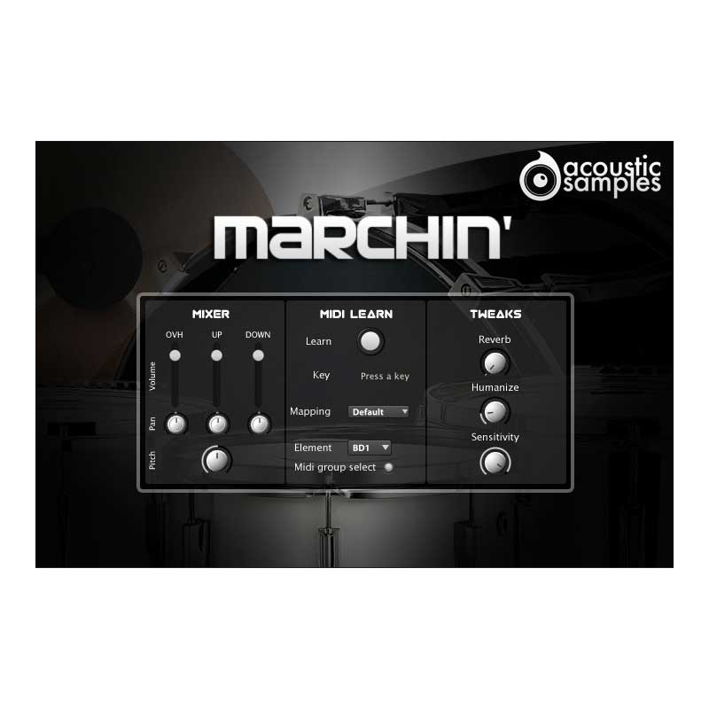 Acoustic Samples Marchin' ソフト音源 マーチングドラム音源 アコースティックサンプル[メール納品 代引き不可]