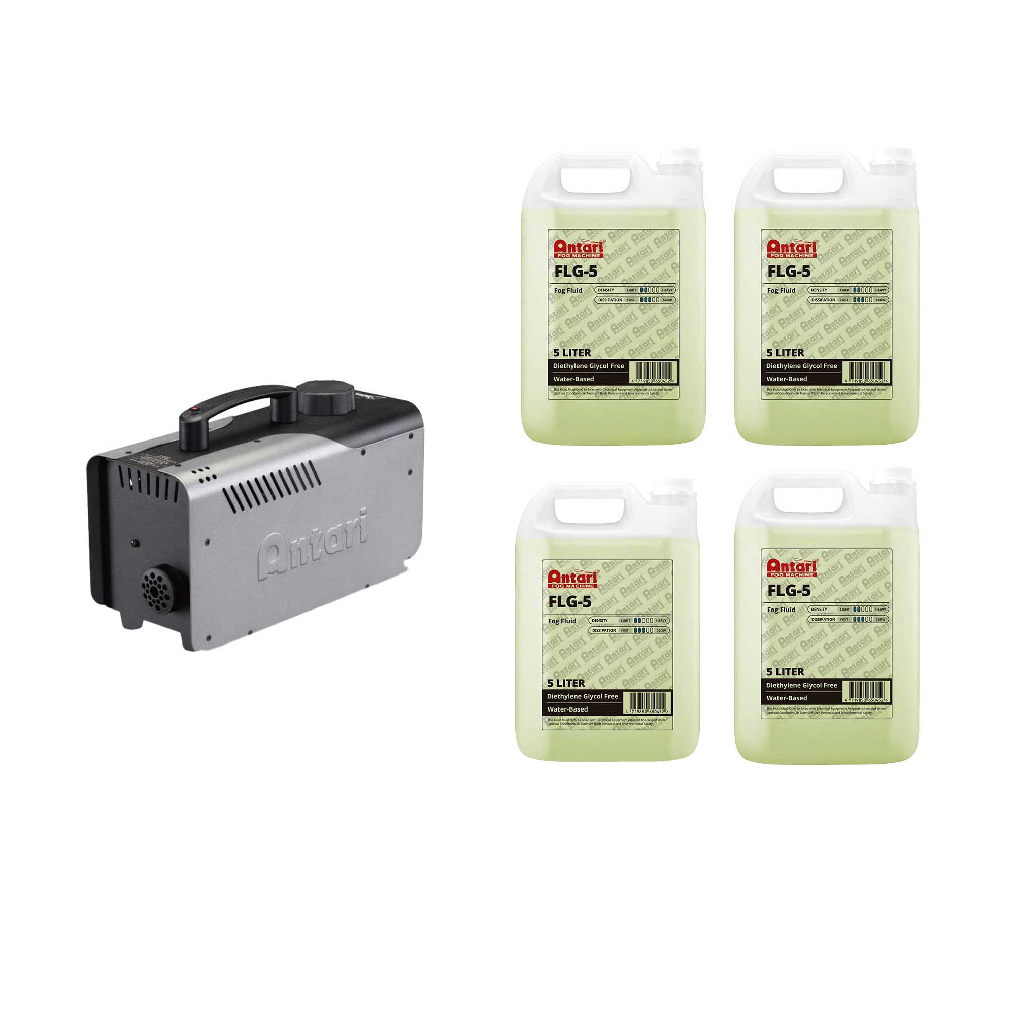 【旧価格最終在庫】 Antari Z-800III + フォグリキッド 4個 (FLG-5) 専用液セット フォグマシン 霧メイク スモークマシン アンタリ