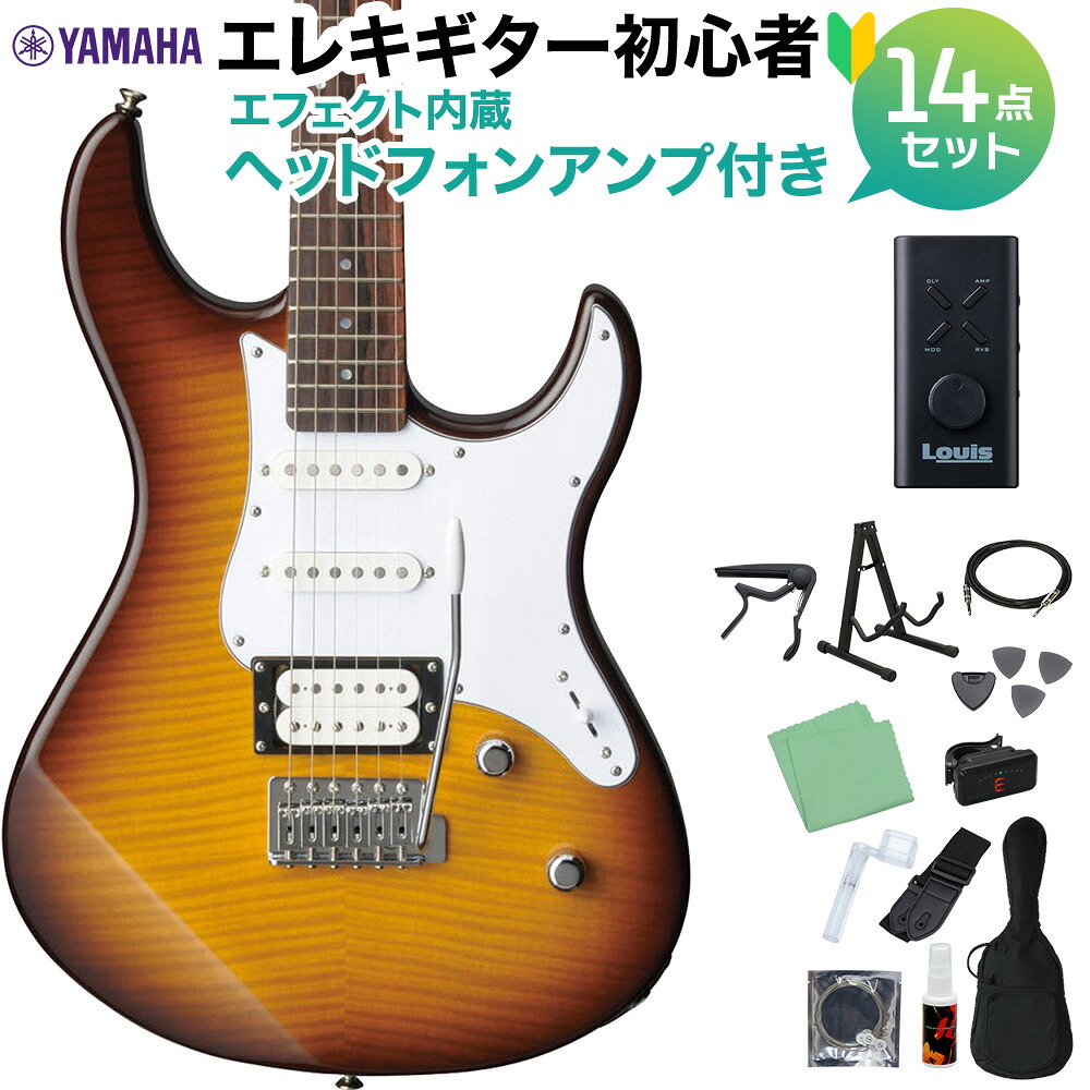 【マラソン期間中 エントリーでさらP5倍】YAMAHA PACIFICA212VFM TBS エレキギター 初心者14点セット 【ヘッドホンアンプ付き】 タバコブラウンサンバースト ヤマハ パシフィカ【WEBSHOP限定】｜島村楽器