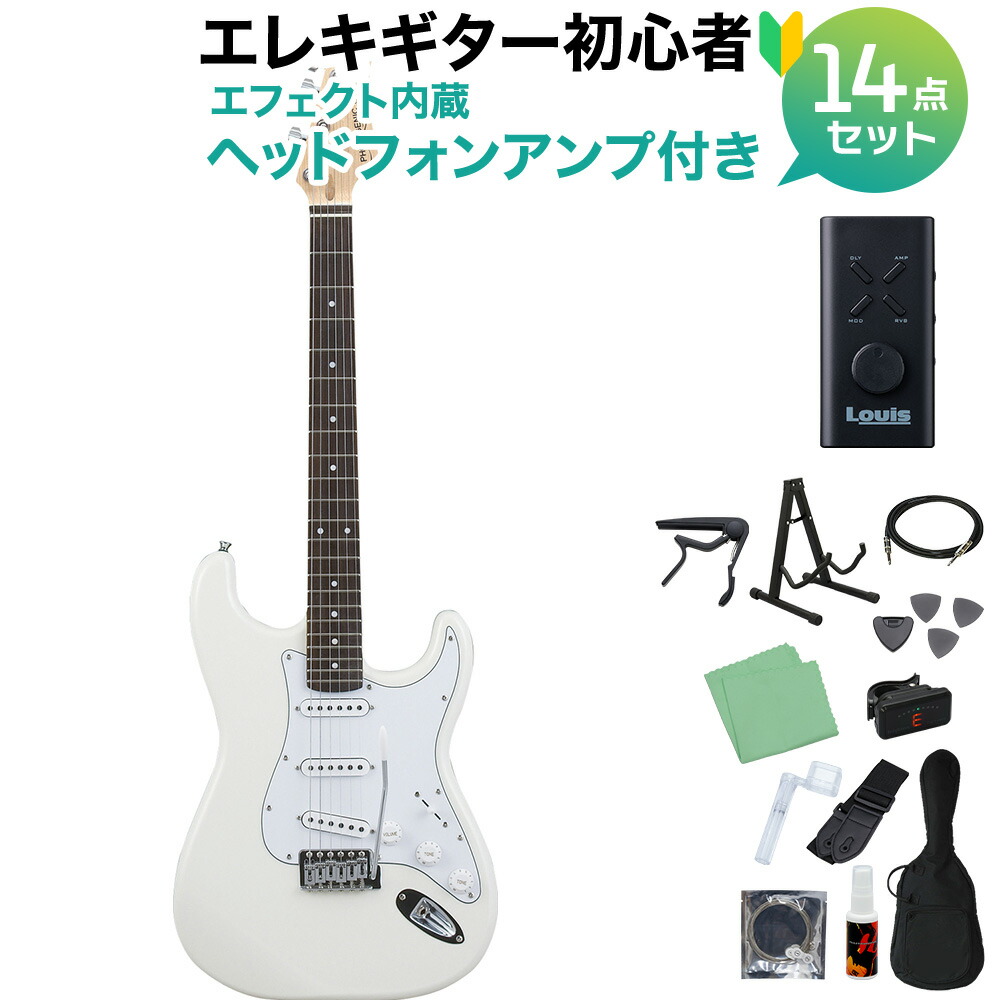 PhotoGenic エレキギター ST-180 ホワイト <104-1> Photogenic ST-180M WH エレキギター初心者14点セット【マーシャル