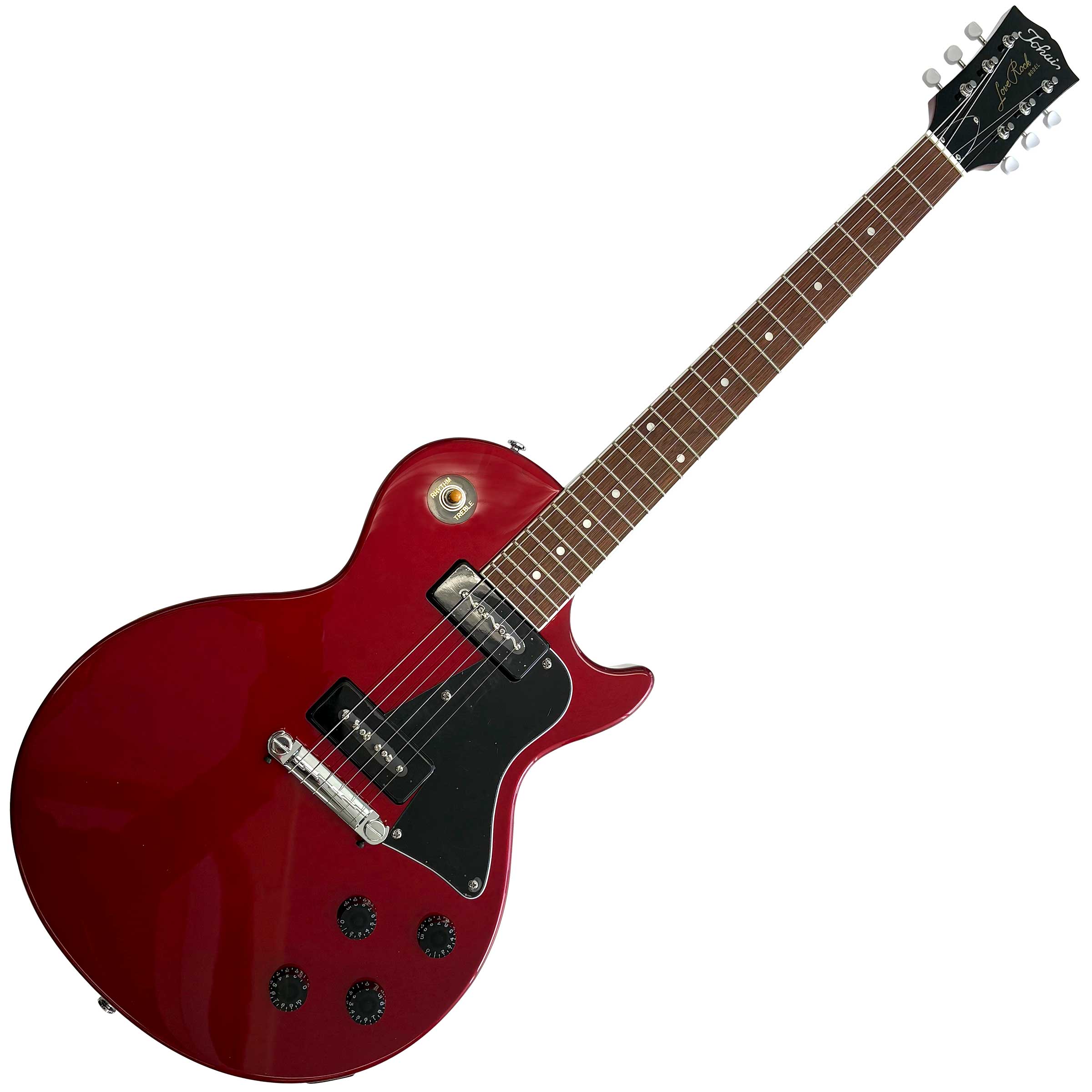 コンポーネントギター Tokai タルボネック + 国産ボディー TOKAI トーカイ TALBO Platinum Red Wilkinson Sustainer LED