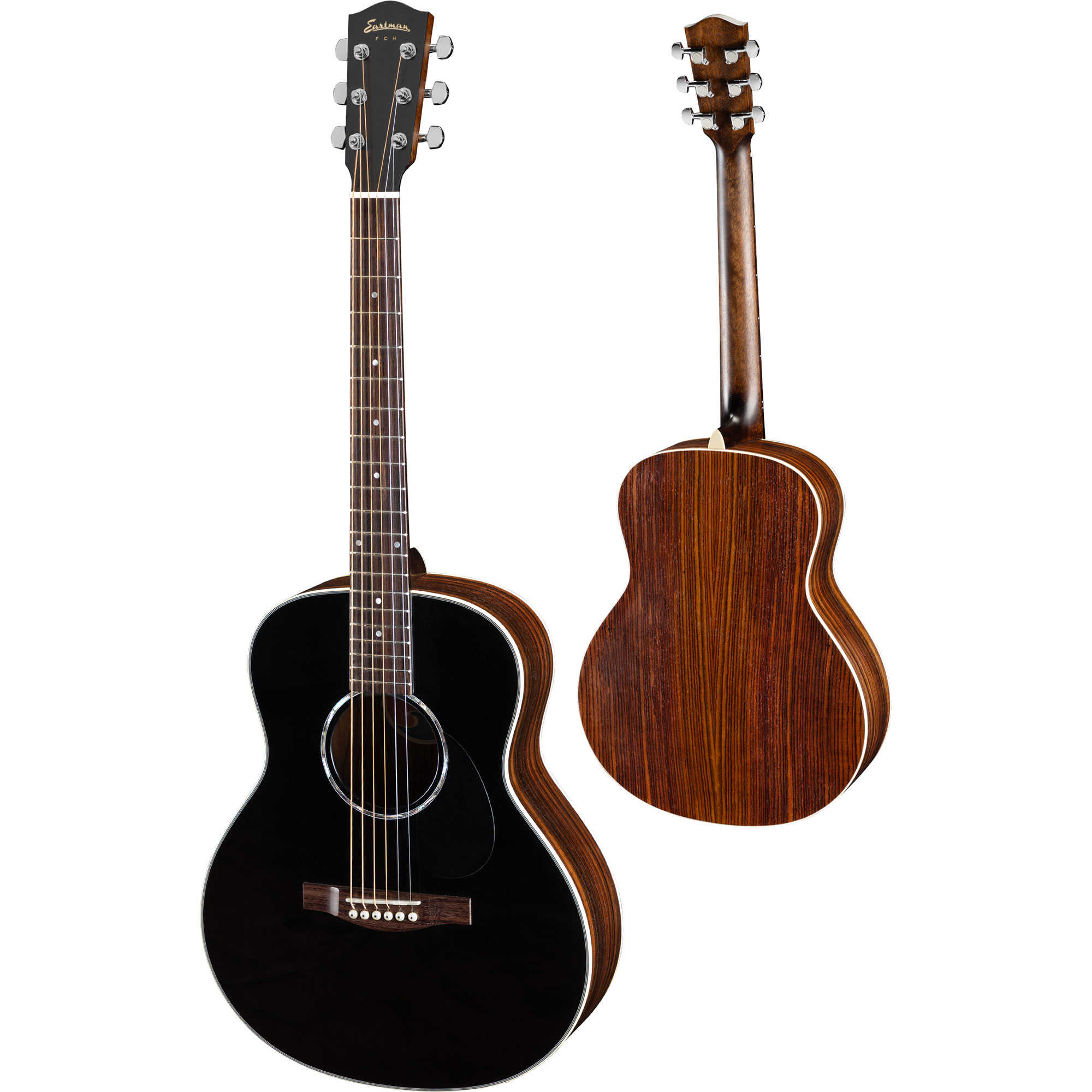 【マラソン期間中 エントリーでさらにP5倍】 Eastman PCH2-TG BK Black アコースティックギター コンパクトサイズ ミニギター 597mmスケール ブラック 黒 イーストマン