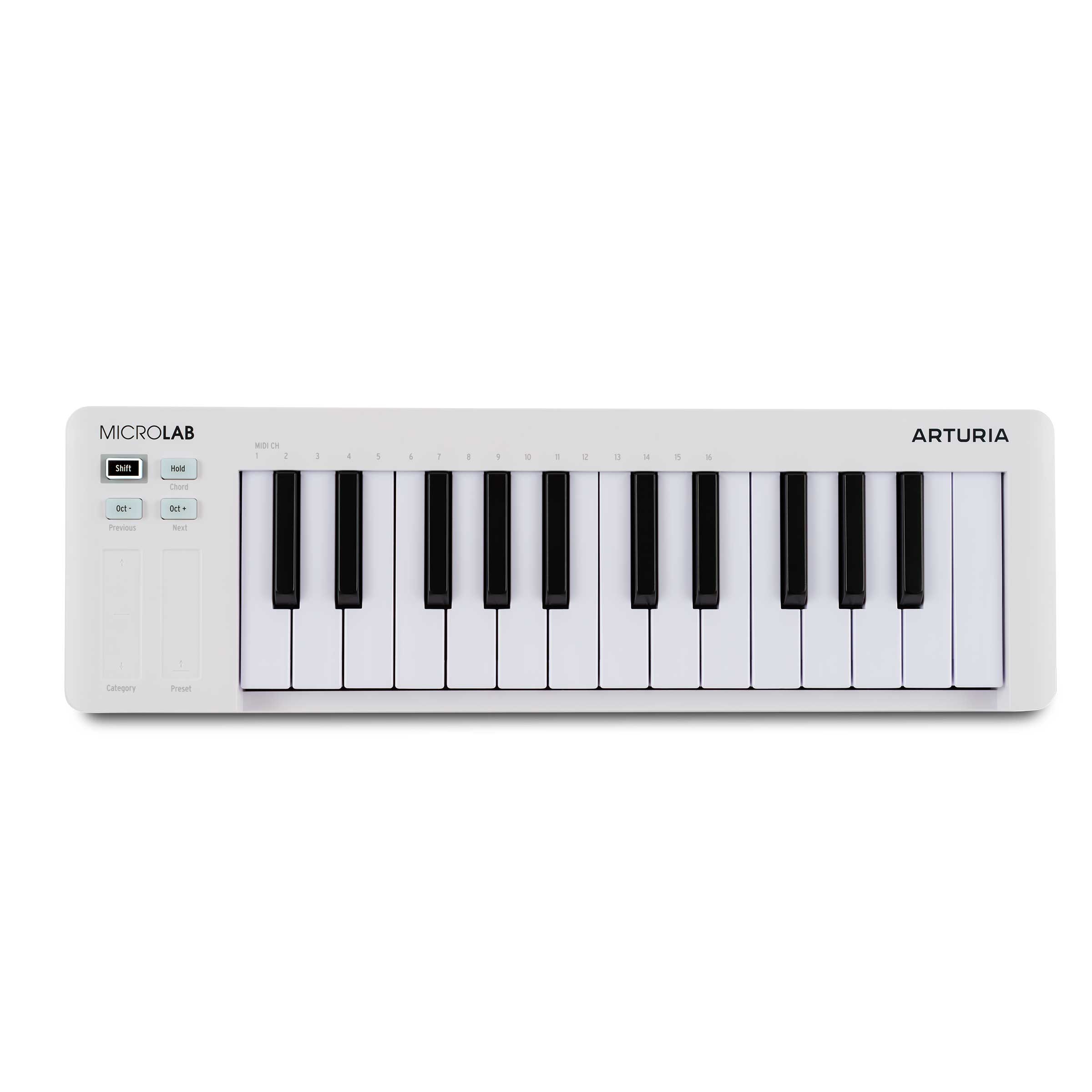 【マラソン期間中 エントリーでさらP5倍】ARTURIA MicroLab mk3 (ホワイト) MIDIキーボードコントローラー アートリア｜島村楽器