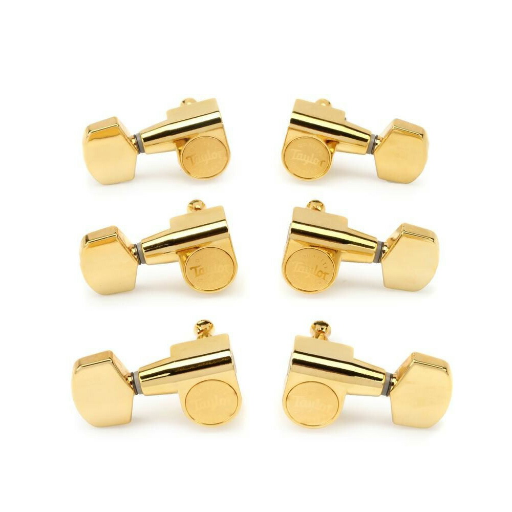 【マラソン期間中 エントリーでさらP5倍】Taylor Tuners 181PG 1:18 6St Polished Gold 純正ペグ ゴールド 6個セット テイラー|島村楽器