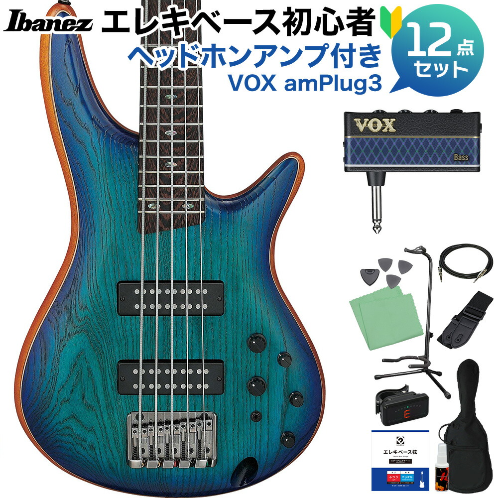 Ibanez SR6AH SUF 6弦ベース 未使用に近い Ibanez SR6AH SUF 6弦ベース初心者12点セット 【Fenderアンプ付
