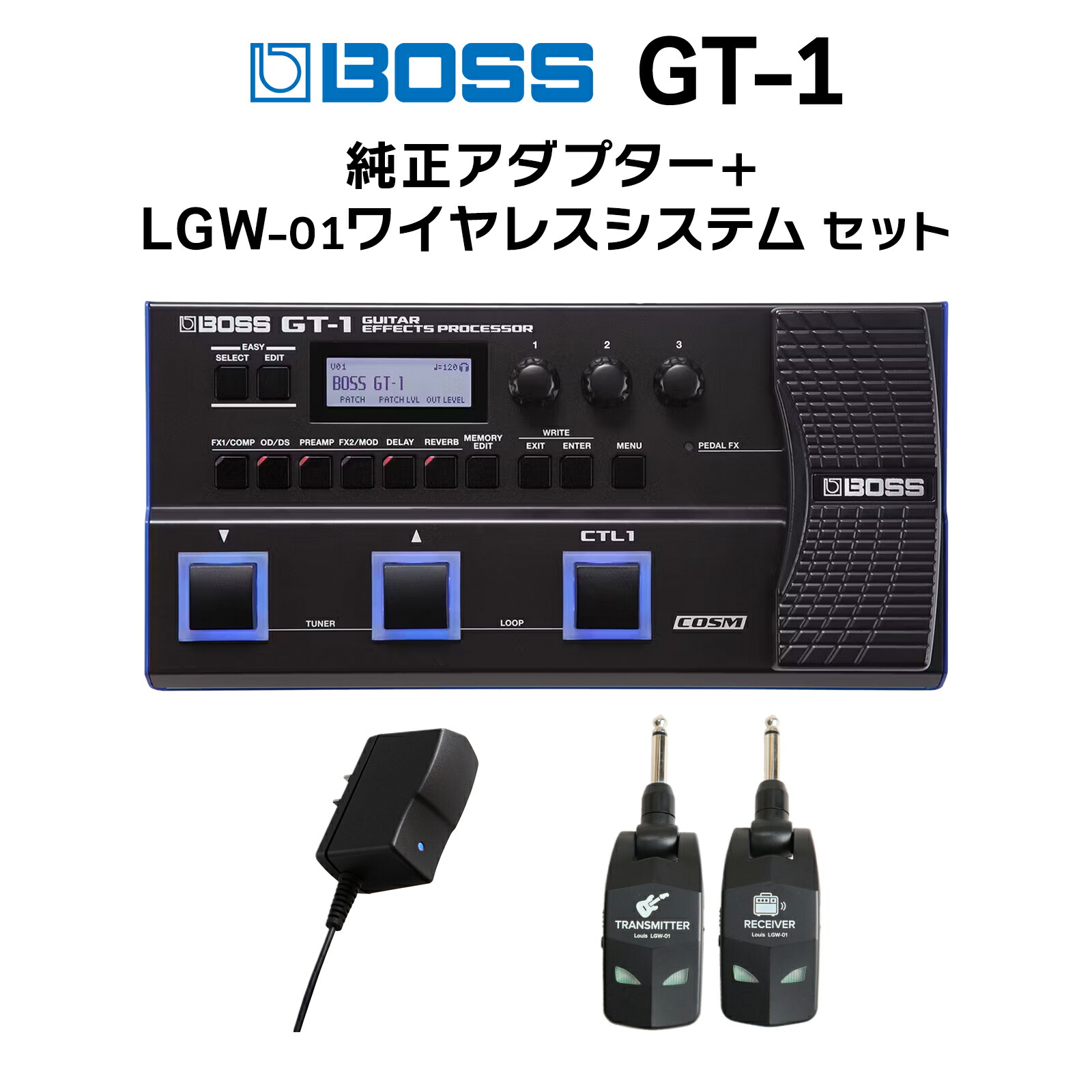 【ACアダプター付】BOSS / GT-1マルチエフェクターGT-1の教科書付き Amazon | BOSS GT-1 マルチエフェクター 純正アダプター GT-1
