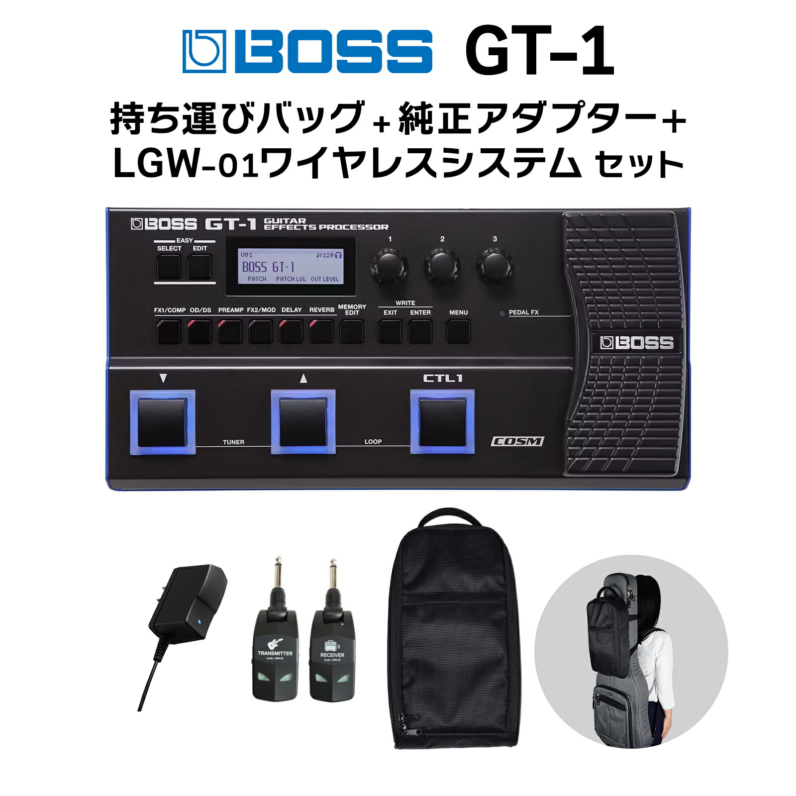 BOSS GT-10 マルチエフェクター アダプタ 説明書 キャリングバッグ付き BOSS - GT-10 | Guitar Effects Processor