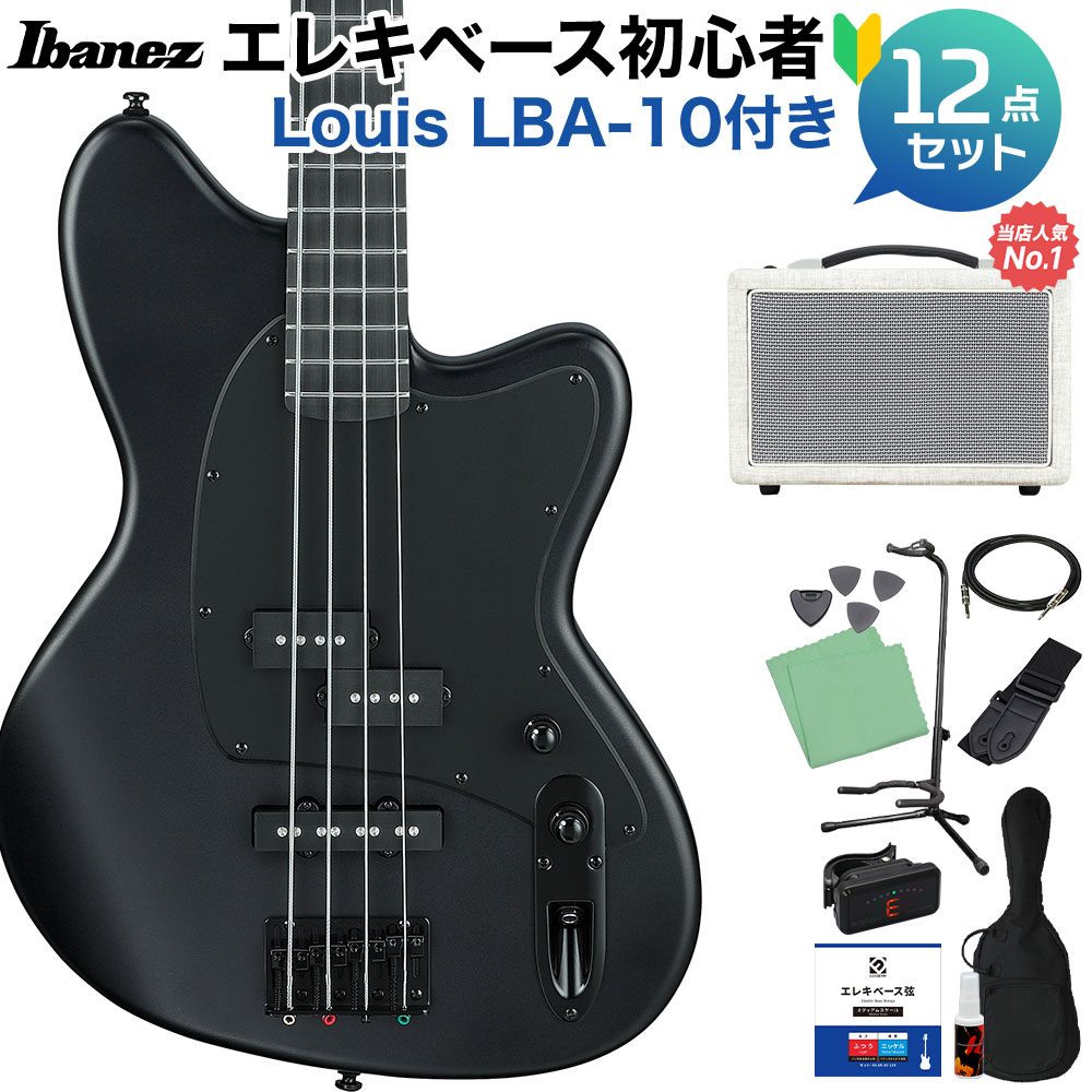 【マラソン期間中 エントリーでさらにP5倍】 Ibanez TMB420B Black Flat 初心者12点セット 【島村楽器で一番売れてるベースアンプ付】 34インチスケール タルマンベース アイバニーズ Talman Bass 48,600円