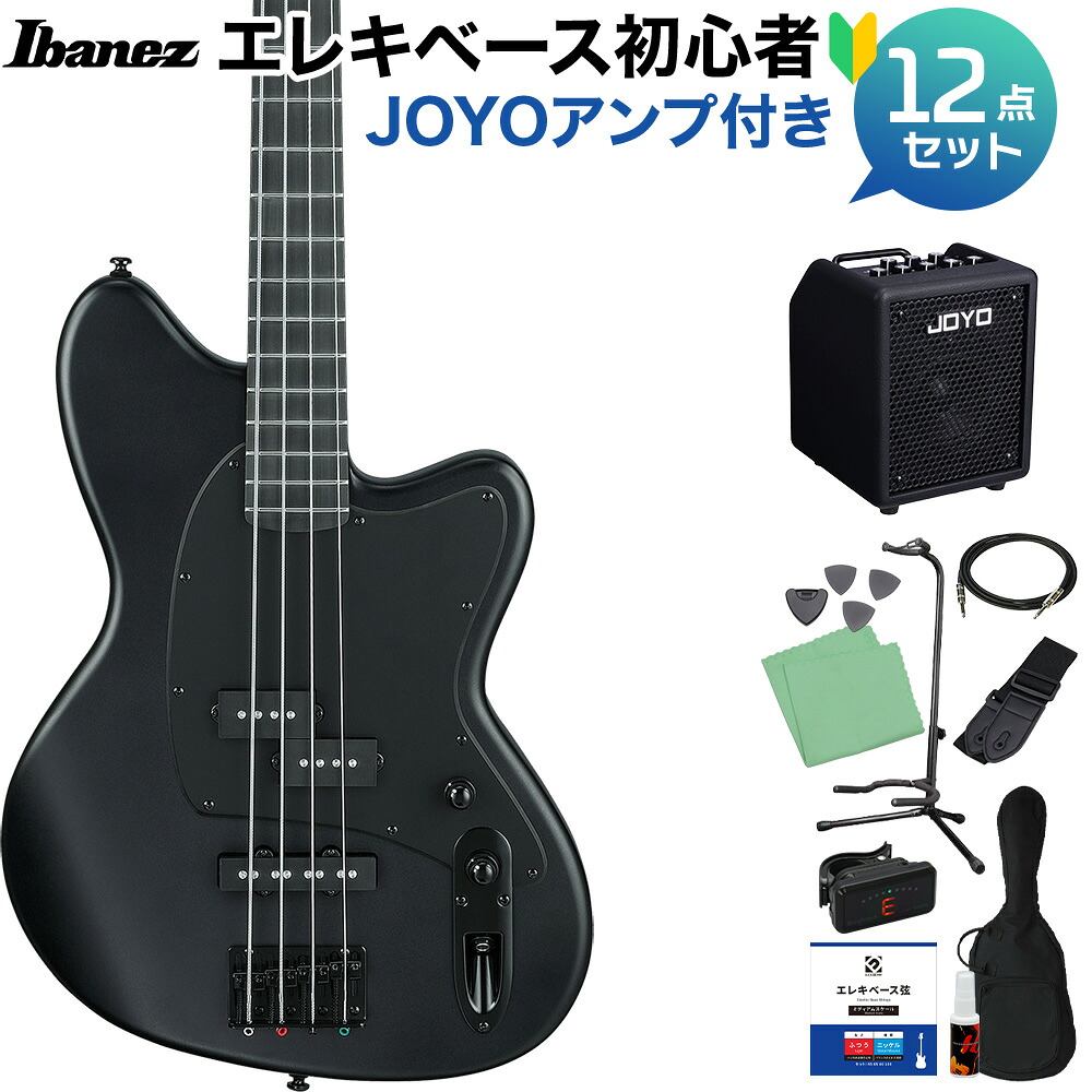 【マラソン期間中 エントリーでさらP5倍】Ibanez TMB420B Black Flat 初心者12点セット 【多機能アンプ付】 34インチスケール タルマンベース アイバニーズ Talman Bass|島村楽器