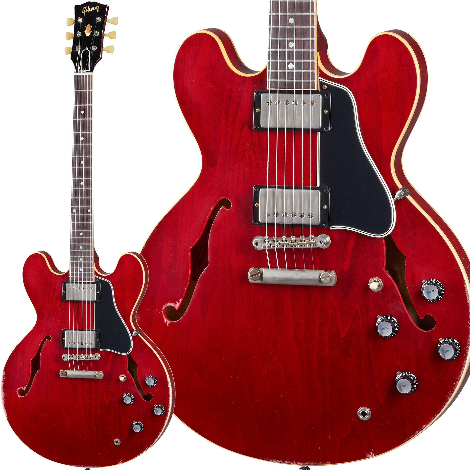 【マラソン期間中 エントリーでさらP5倍】Gibson Custom Shop 1961 ES-335 Reissue Sixties Cherry Heavy Aged セミアコ エレキギター ギブソン Murphy Lab｜島村楽器