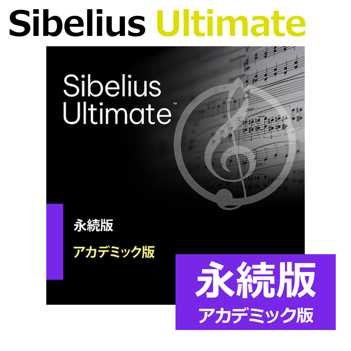 【マラソン期間中 エントリーでさらにP5倍】 Avid Sibelius Ultimate アカデミック版 永続版 （新規） 学生 教員優待版 新規購入者向け アビッド 4935-00327-00_EN[メール納品 代引き不可]