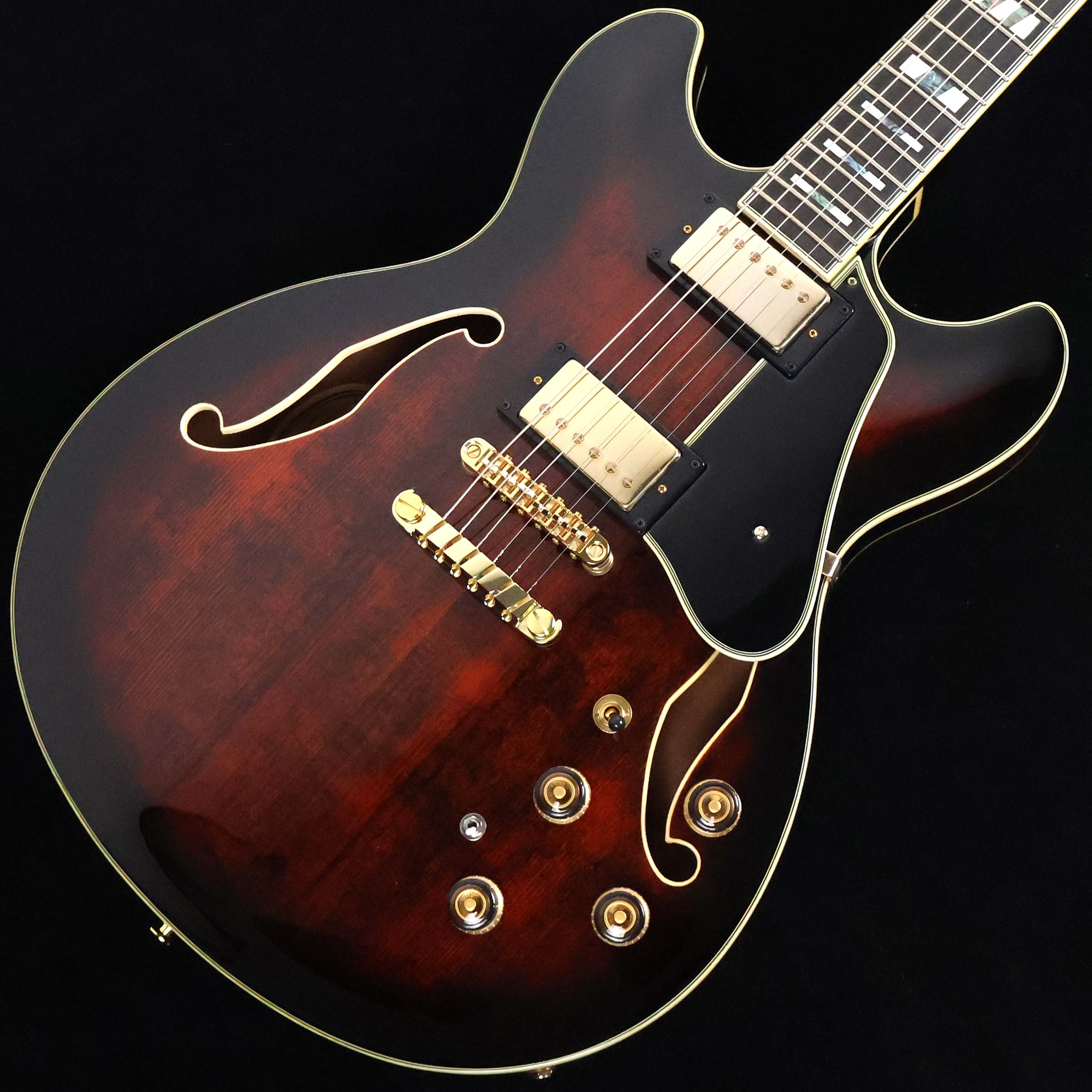 Ibanez AMH90QM フルアコ Ibanez AMH90QM TBL フルアコギター 島村楽器限定モデル |アウトレット