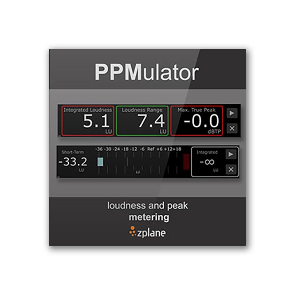 【マラソン期間中 エントリーでさらにP5倍】 zplane PPMULATOR XL プラグインエフェクト ピークメーター／ラウドネスメーター・プラグイン ジープレーン 99880[メール納品 代引き不可]