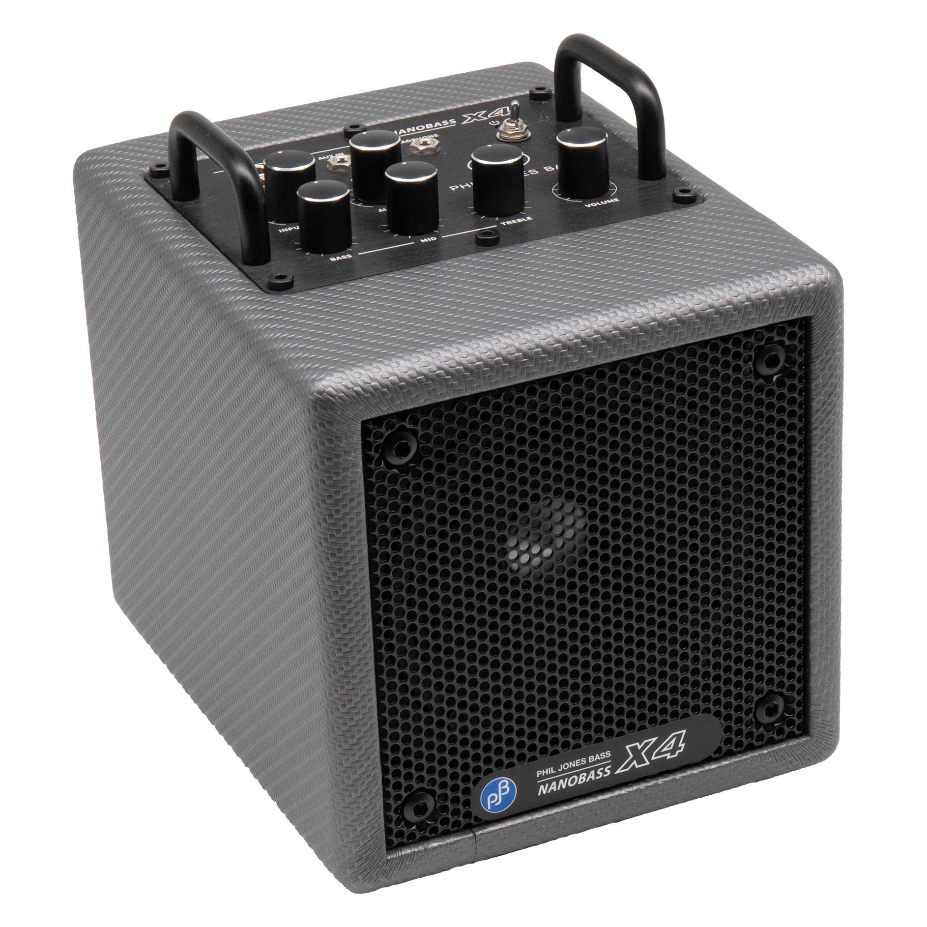 Phil Jones Bass (PJB) X4 Carbon Silver (カーボンシルバー) ベースアンプ コンボアンプ Bluetooth搭載 フィルジョーンズベース｜島村楽器