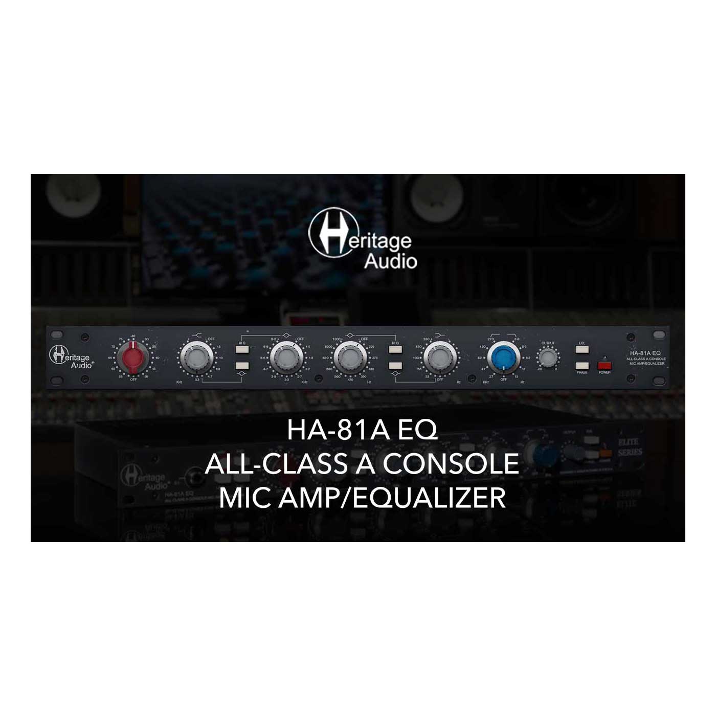 【マラソン期間中 エントリーでさらにP5倍】 Heritage Audio HA-81A EQ Plugin プラグインソフト ヘリテージ・オーディオ [メール納品 代引き不可]