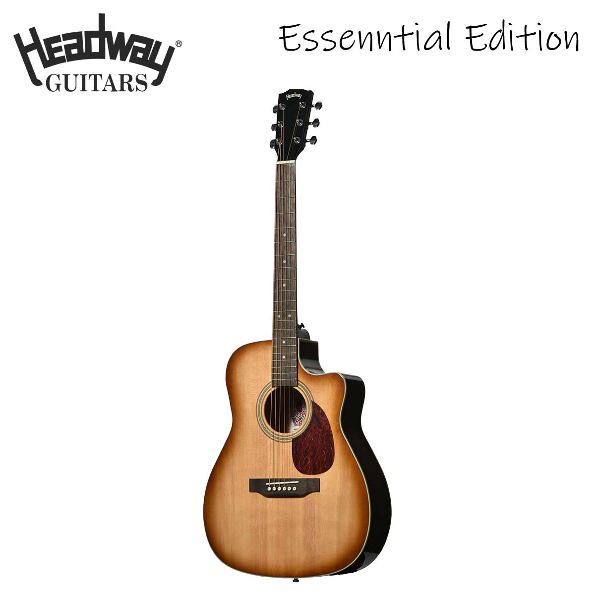 【マラソン期間中 エントリーでさらにP5倍】 Headway HC-Essential Amber Sunburst アコースティックギター 小さめサイズ　Essential Edition　単板トップ ヘッドウェイ