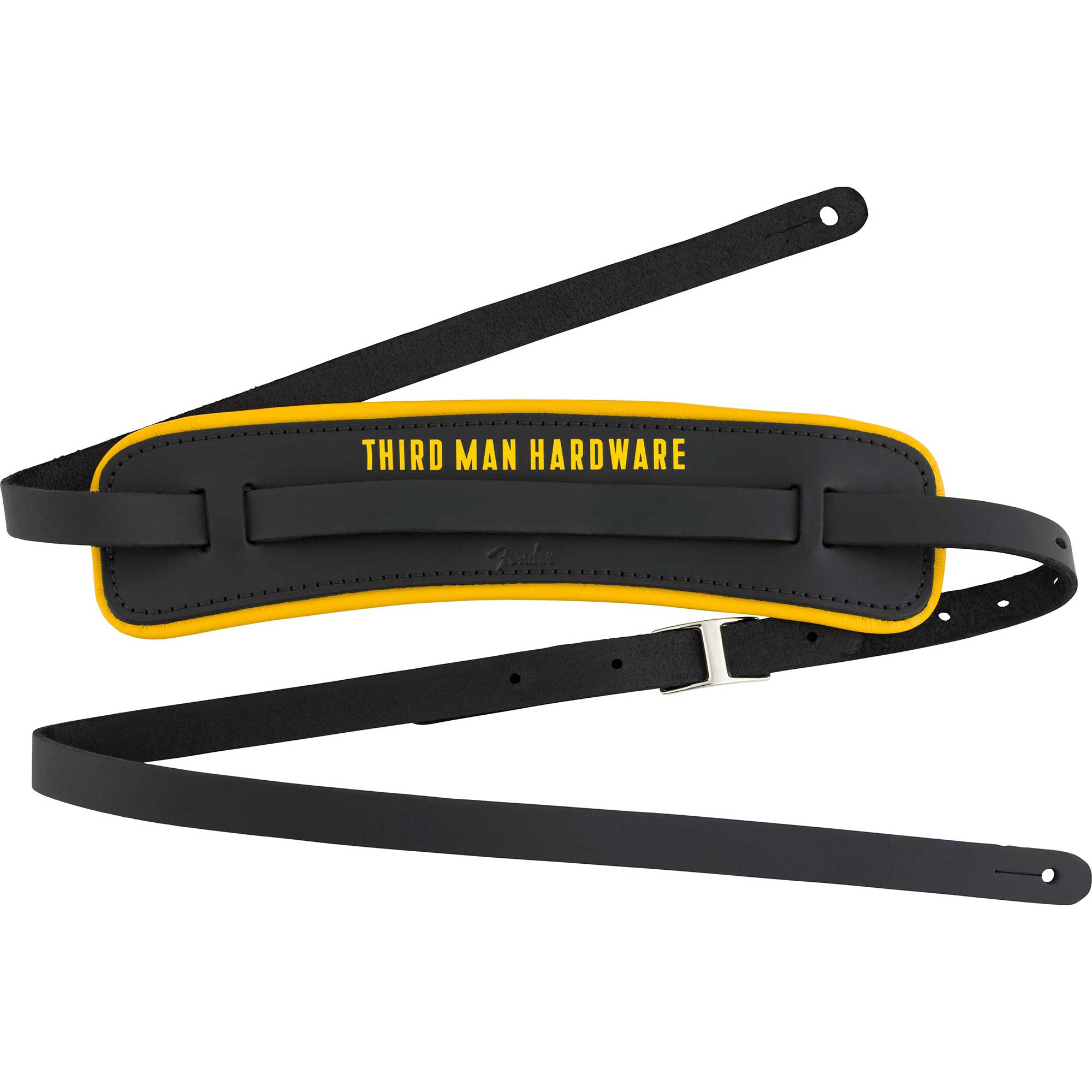 Fender Fender x Third Man Hardware Leather Strap Black/Yellow ストラップ フェンダー