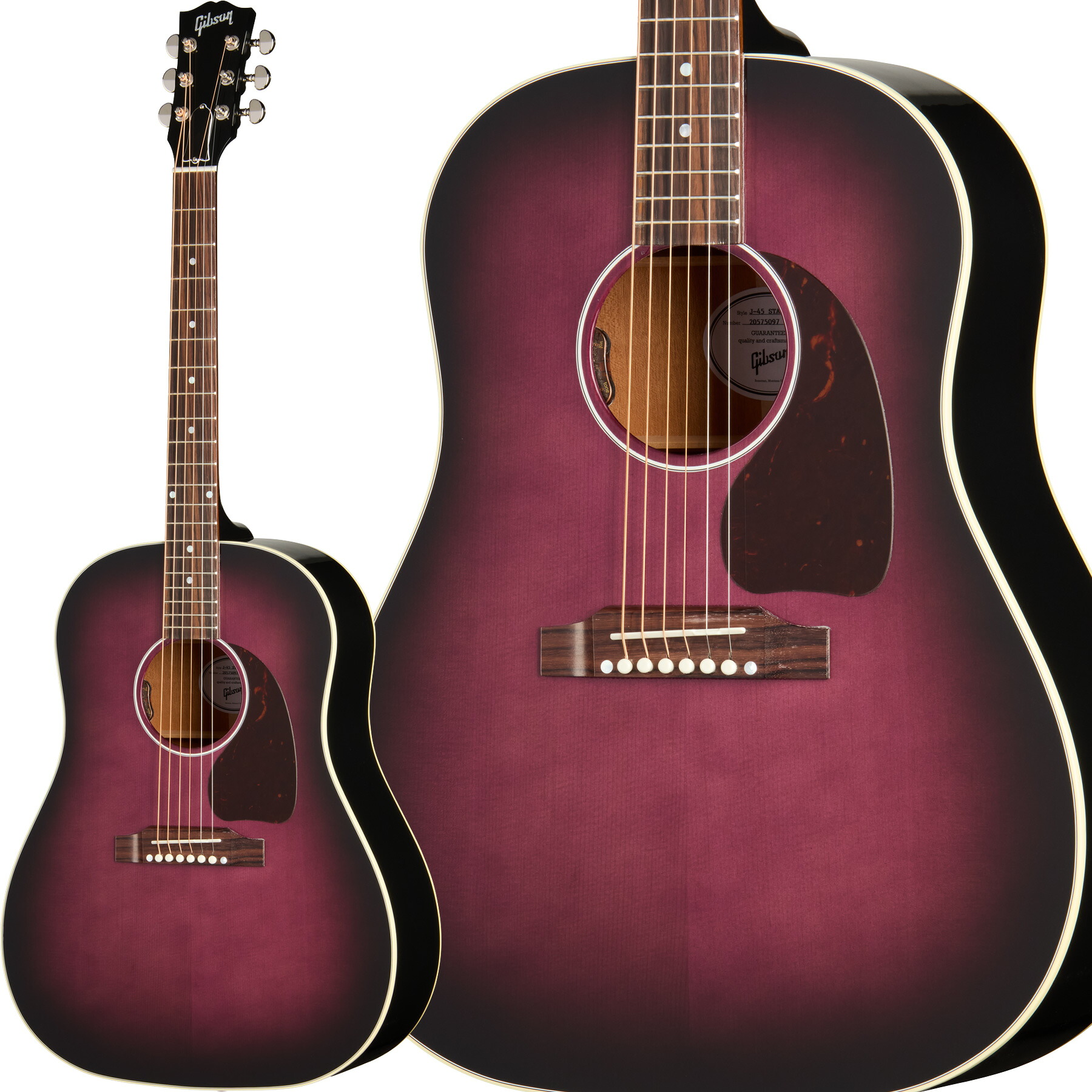 Gibson J-45 Standard Purple Burst エレアコ ピックアップ搭載 アコースティックギター ギブソン｜島村楽器