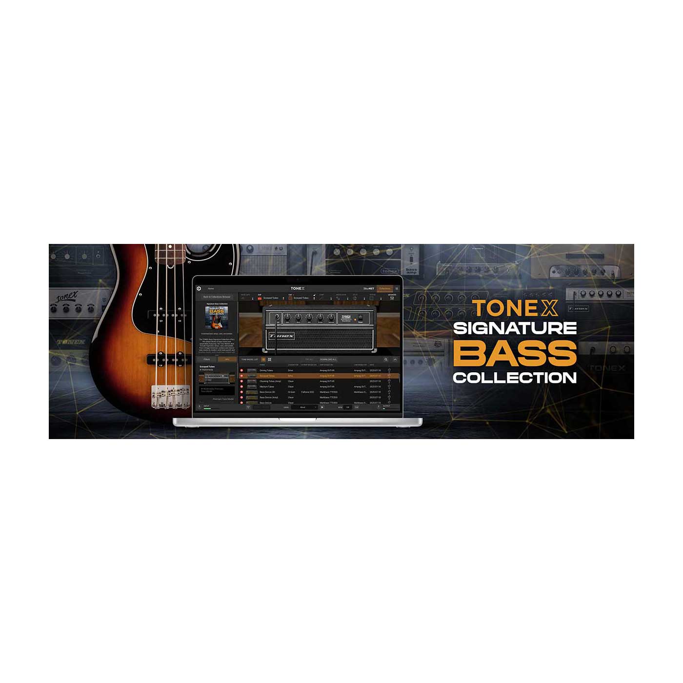 [特価 2026/04/21迄] IK Multimedia TONEX Signature Bass Collection プラグインエフェクト IKマルチメディア [メール納品 代引き不可]