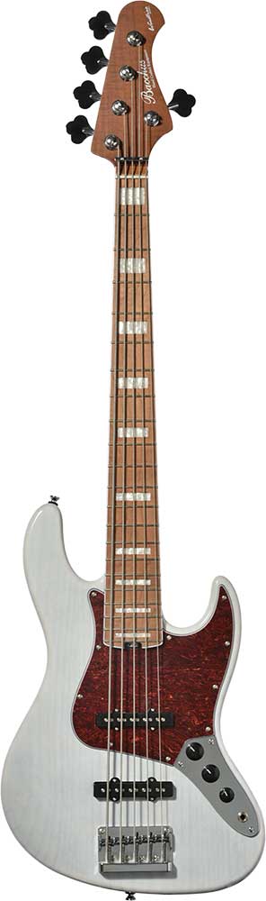 Bacchus WL5-ASH BPM エレキベース アッシュ材 ローステッドメイプル指板 シースルーカラー 5弦 バッカス