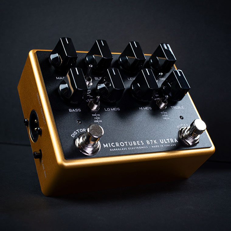 【限定カラー】 Darkglass Electronics Microtubes B7K Ultra V2 with Aux In Limited Gold 日本限定カラー ベース用 オーバードライブプリアンプ ダークグラスエレクトロニクス