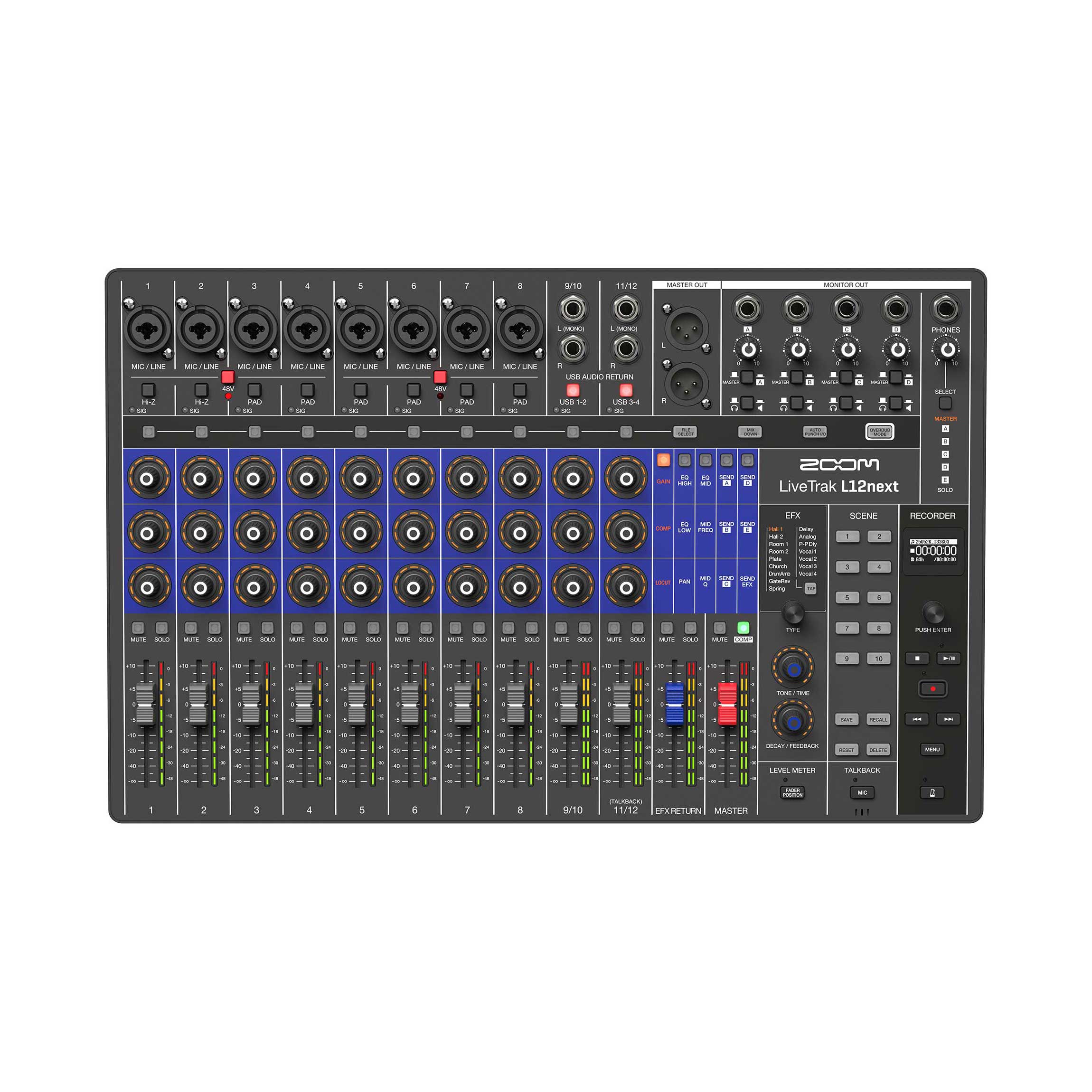 【マラソン期間中 エントリーでさらにP5倍】 ZOOM LiveTrak L12next ライブミキサー＆レコーダー ズーム 50,940円