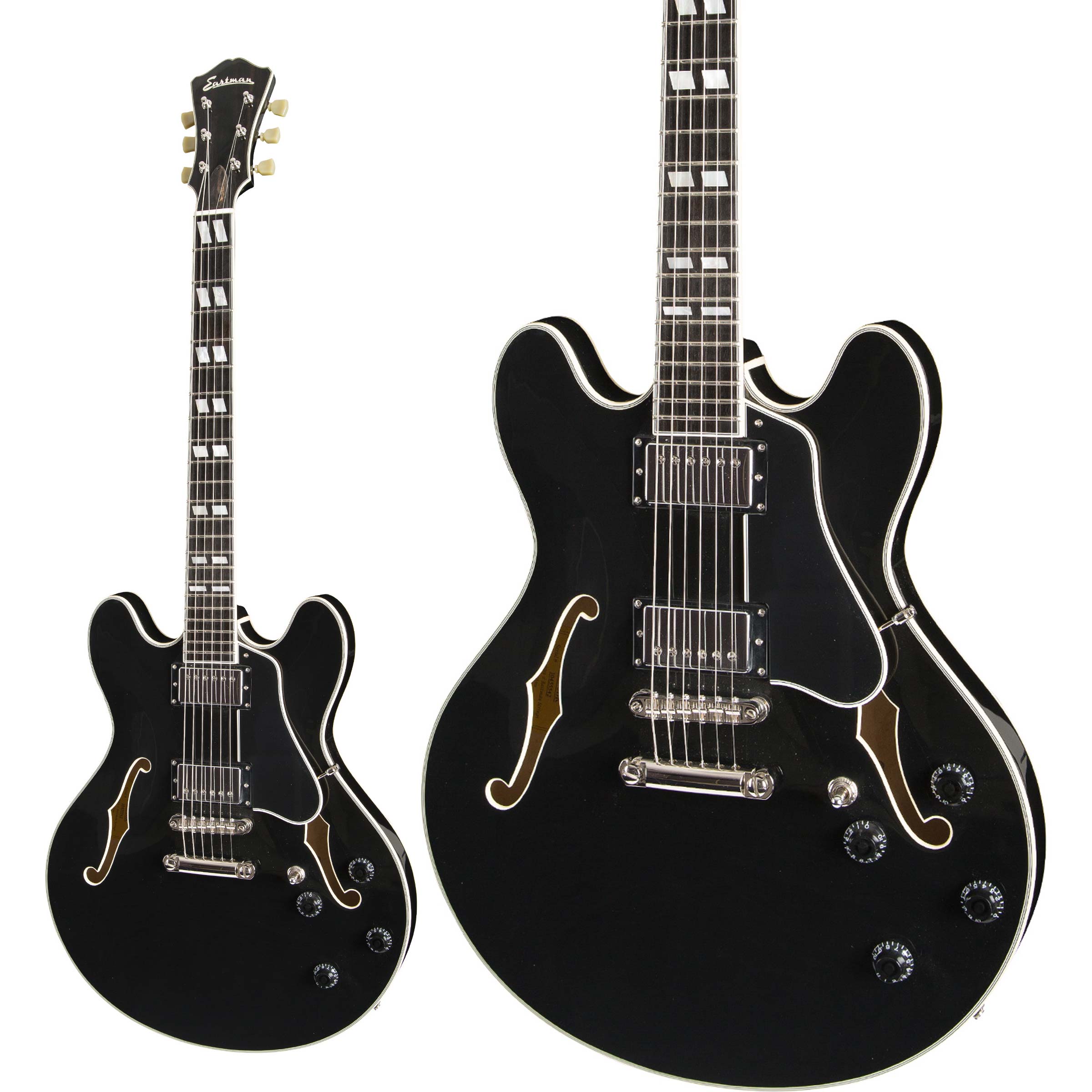 【マラソン期間中 エントリーでさらにP5倍】 Eastman T486 Black Centre-Block Model エレキギター セミアコ イーストマン T486-BK