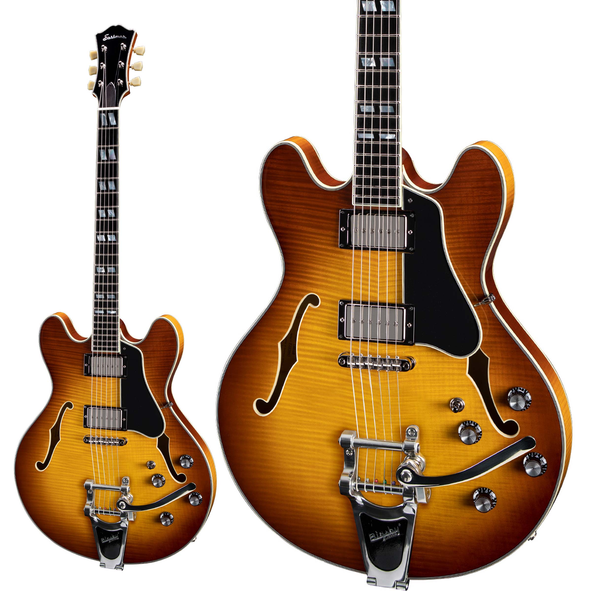 【マラソン期間中 エントリーでさらにP5倍】 Eastman T486B Goldburst Centre-Block Model エレキギター セミアコ イーストマン T486B-GB