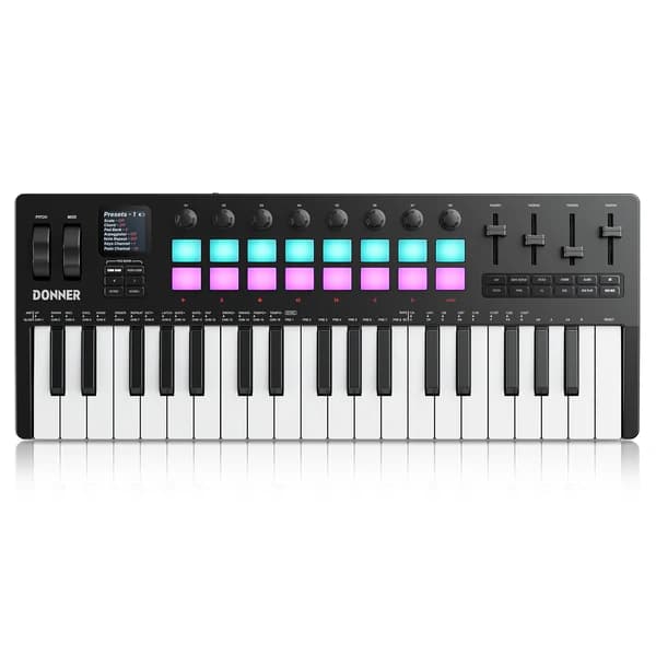 Donner Starrykey-37 Play MIDIコントローラー MIDIキーボード 37鍵盤 ドナー