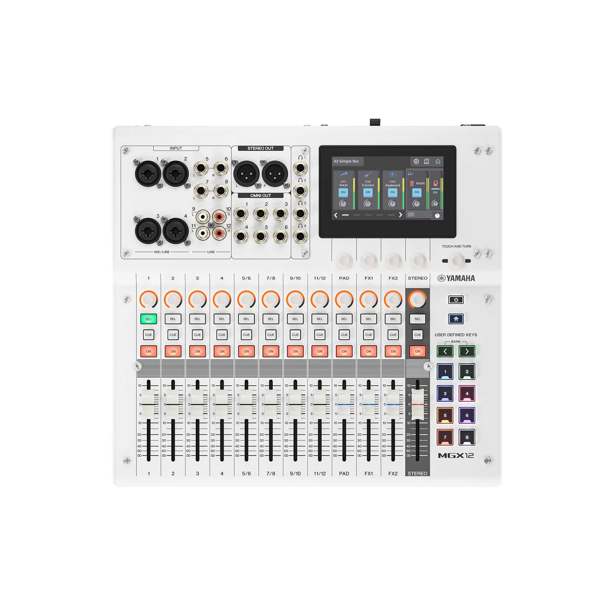 【マラソン期間中 エントリーでさらにP5倍】 YAMAHA MGX12 (White) デジタルミキシングコンソール 18チャンネル 18チャンネル ヤマハ