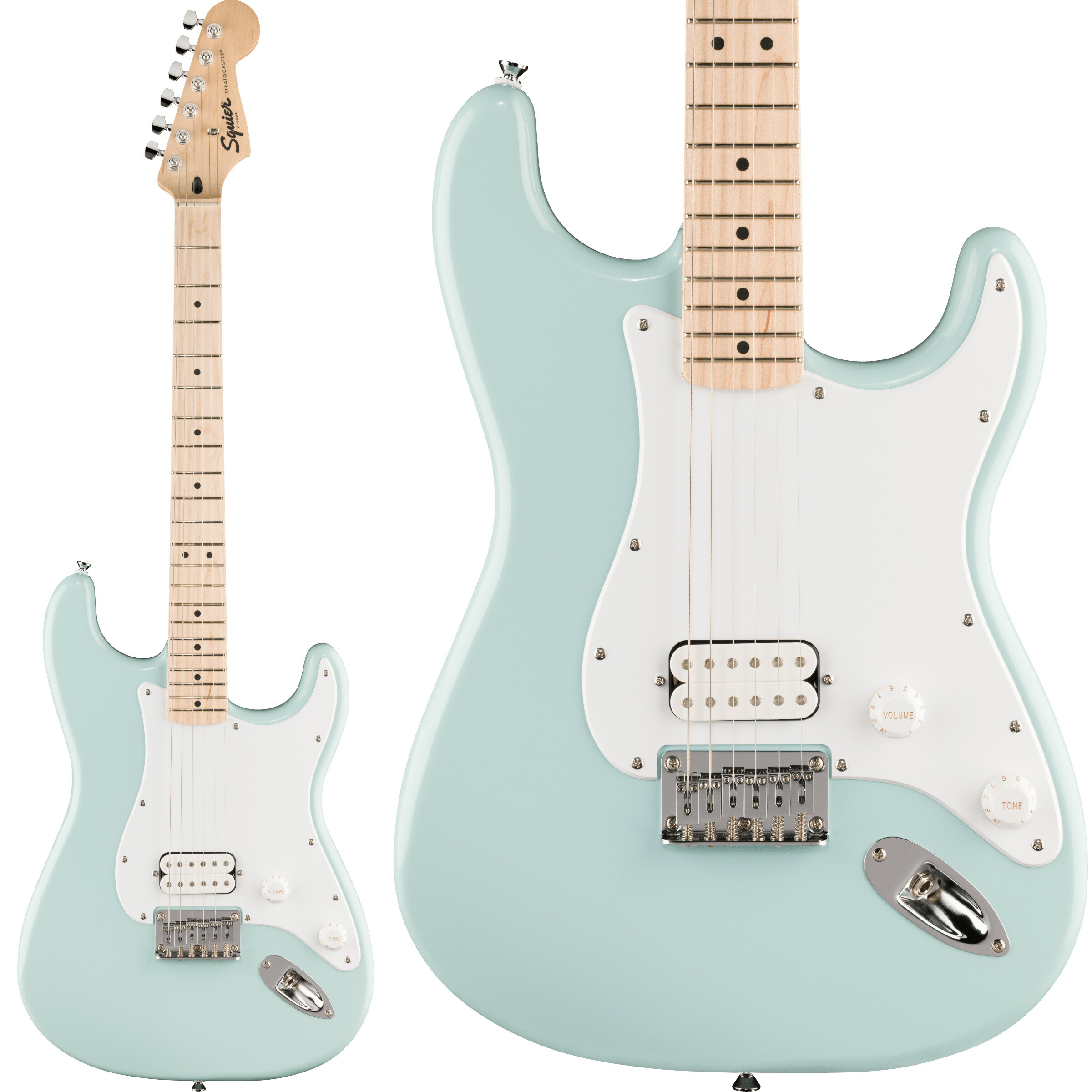 Squier by Fender Sonic Stratocaster HT H Maple Fingerboard White Pickguard Sonic Blue ストラトキャスター ハードテイル 1PU エレキギター スクワイヤー / スクワイア ソニック