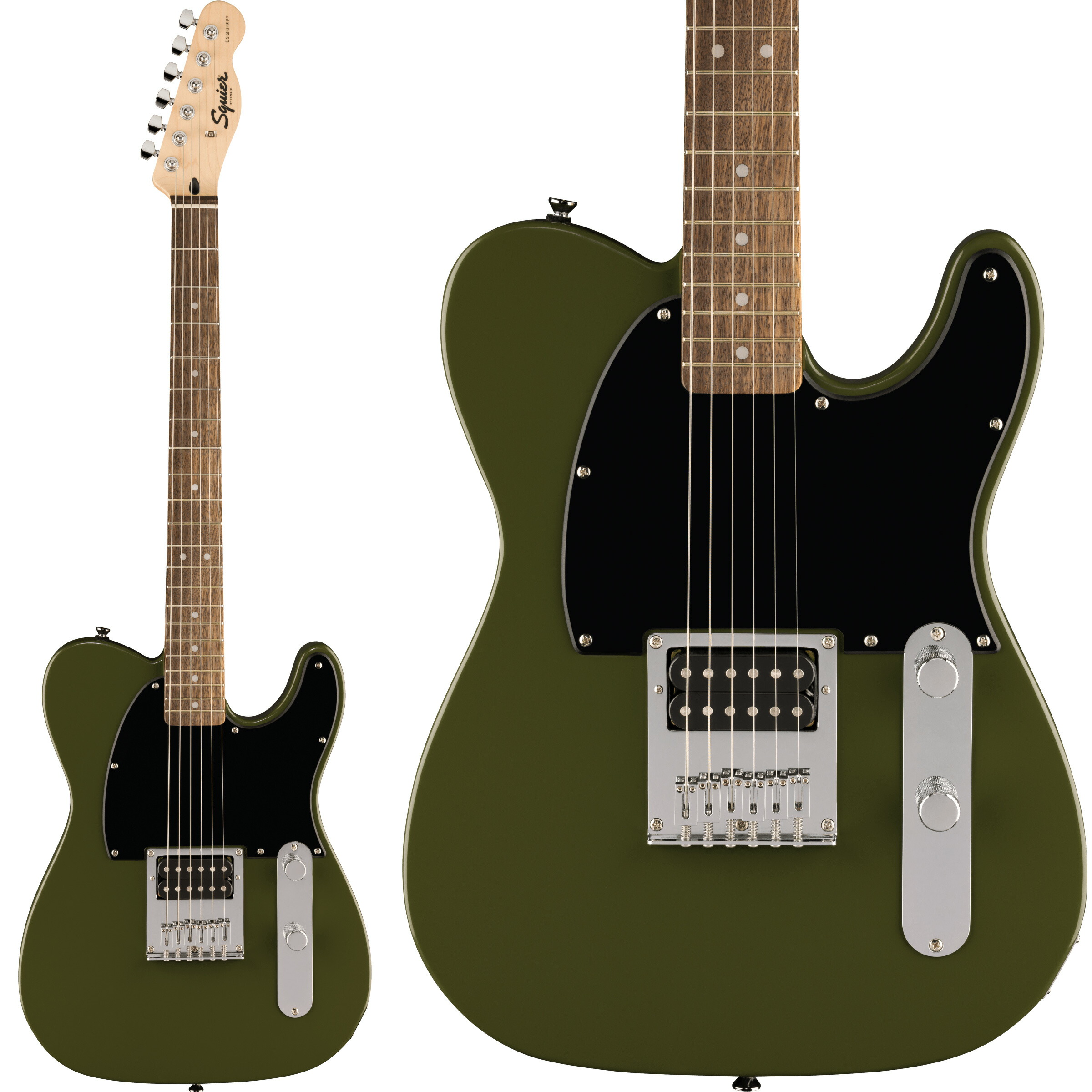 Squier by Fender Sonic Esquire H Laurel Fingerboard Black Pickguard Olive エスクァイア エレキギター スクワイヤー / スクワイア ソニック