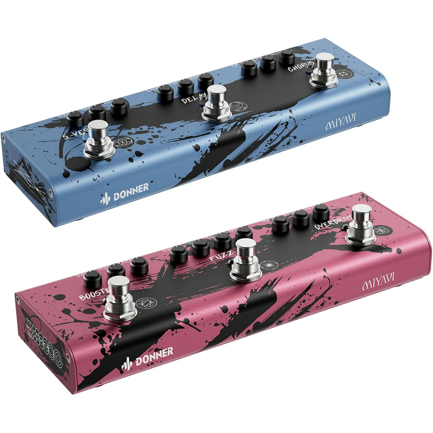 Donner Double Swords 2種セット Rage Breaker / Dimension Weaver オーバードライブ ファズ ブースター / コーラス ディレイ リバーブ MIYAVI監修エフェクター ダブルソード ドナー 【初回分完売・次回入荷分予約受付中】