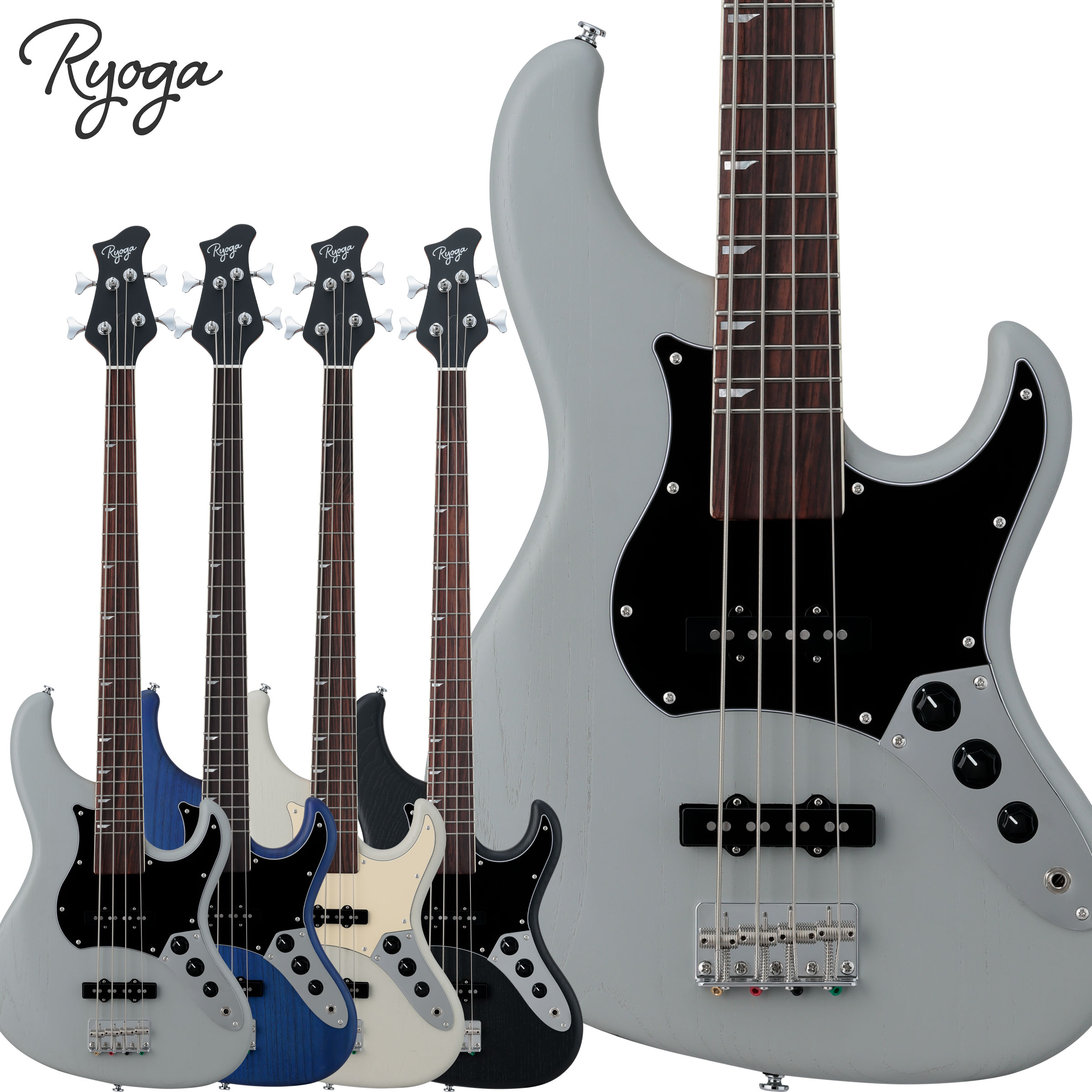 Ryoga VAL-BASS/Fit エレキベース 軽量 オープンポアマット塗装 リョウガ